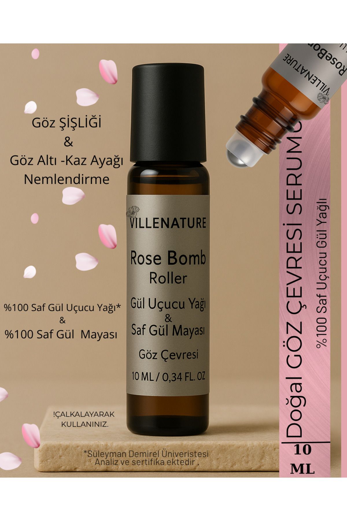 VILLENATURE ROSE BOMB GÖZ ÇEVRESİ SERUMU 10 ML