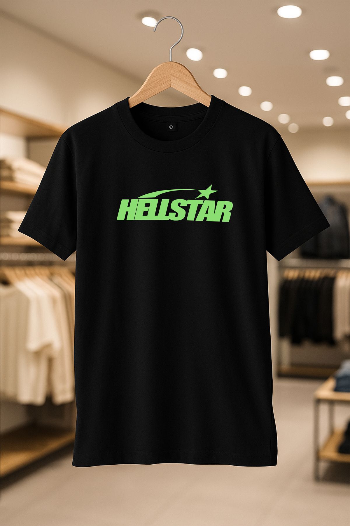 C&C OKULCUNUZ Hellstar Oversize Unisex %100 Pamuklu Nefes Alan Kalin Kumaşlı T-Shirt