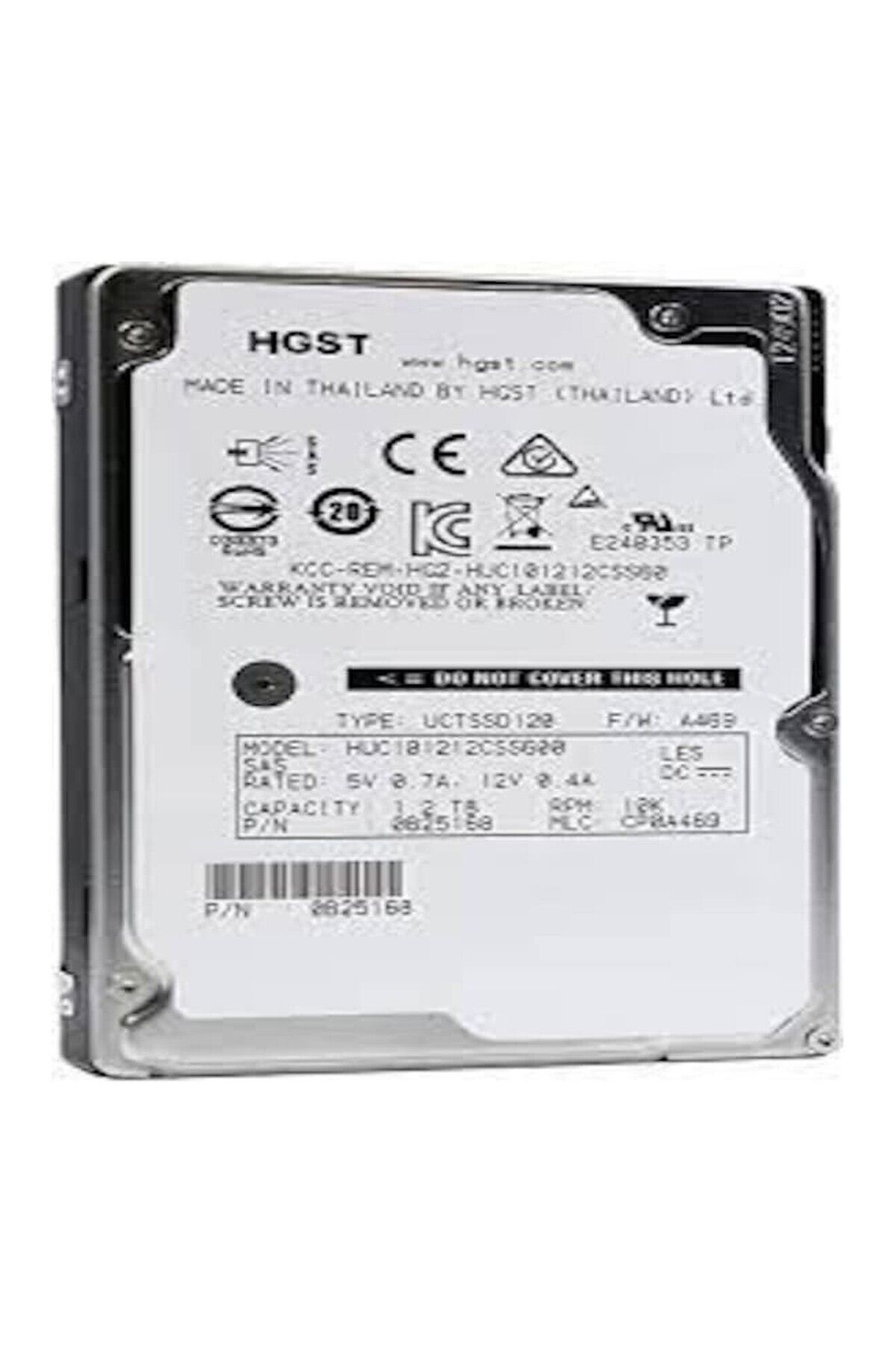 HITACHI Hıtachı 1.2Tb 2.5\" 10K 6G Sas Hdd Huc101212Css600