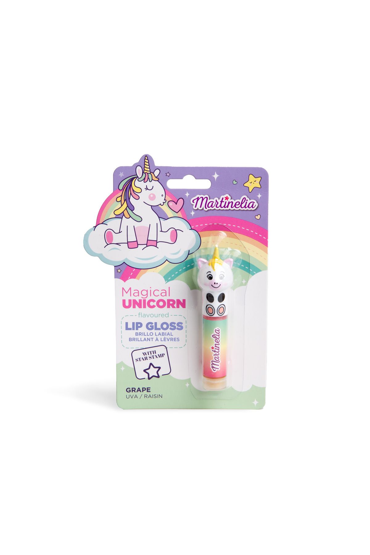 Martinelia Little Unicorn Kız Çocuk Dövmeli Dudak Parlatıcısı Üzüm