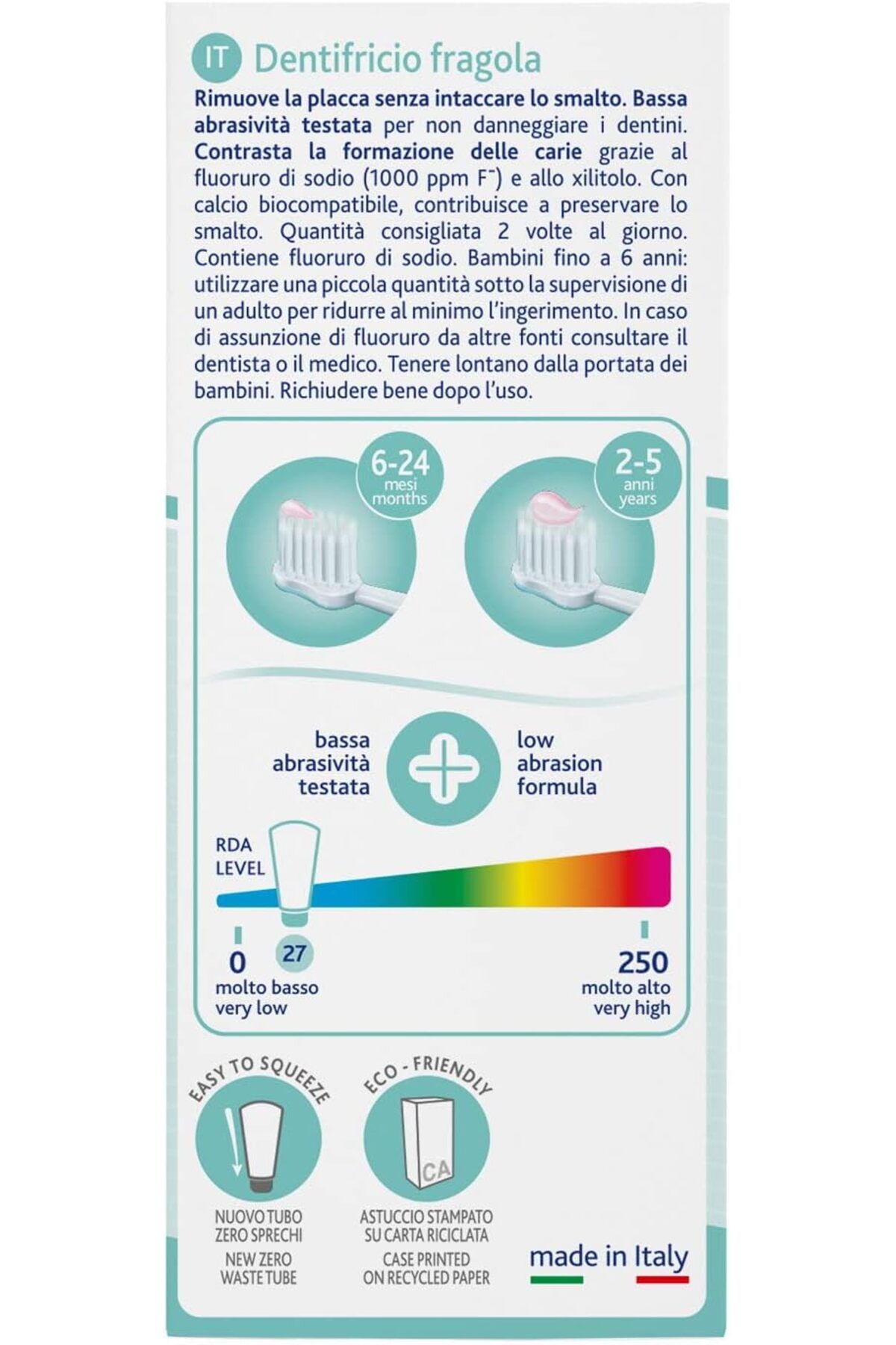 Chicco-Strawberry Toothpaste with Fluoride 50ml 1-5y 5