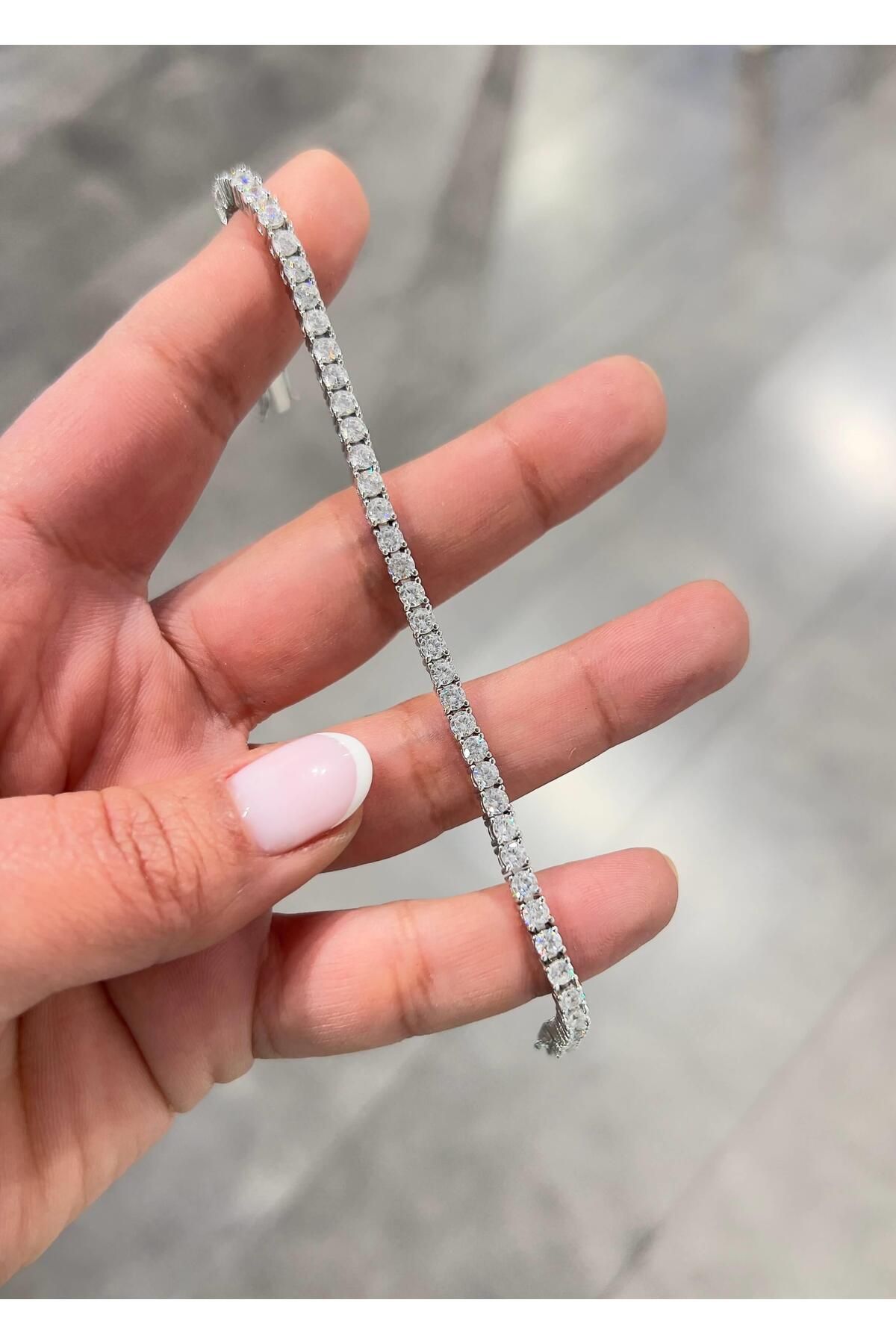 Defne Silver Suyolu Bileklik 3 mm 17 cm