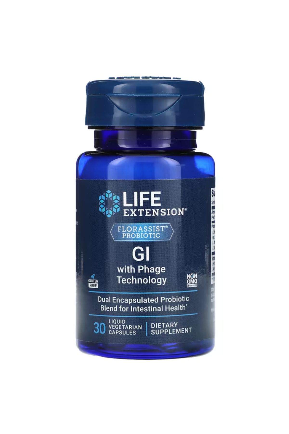 Life Extension , Florassist Probiotic, GI with Phage Technology, 30 Liquid Vegetarian Capsules