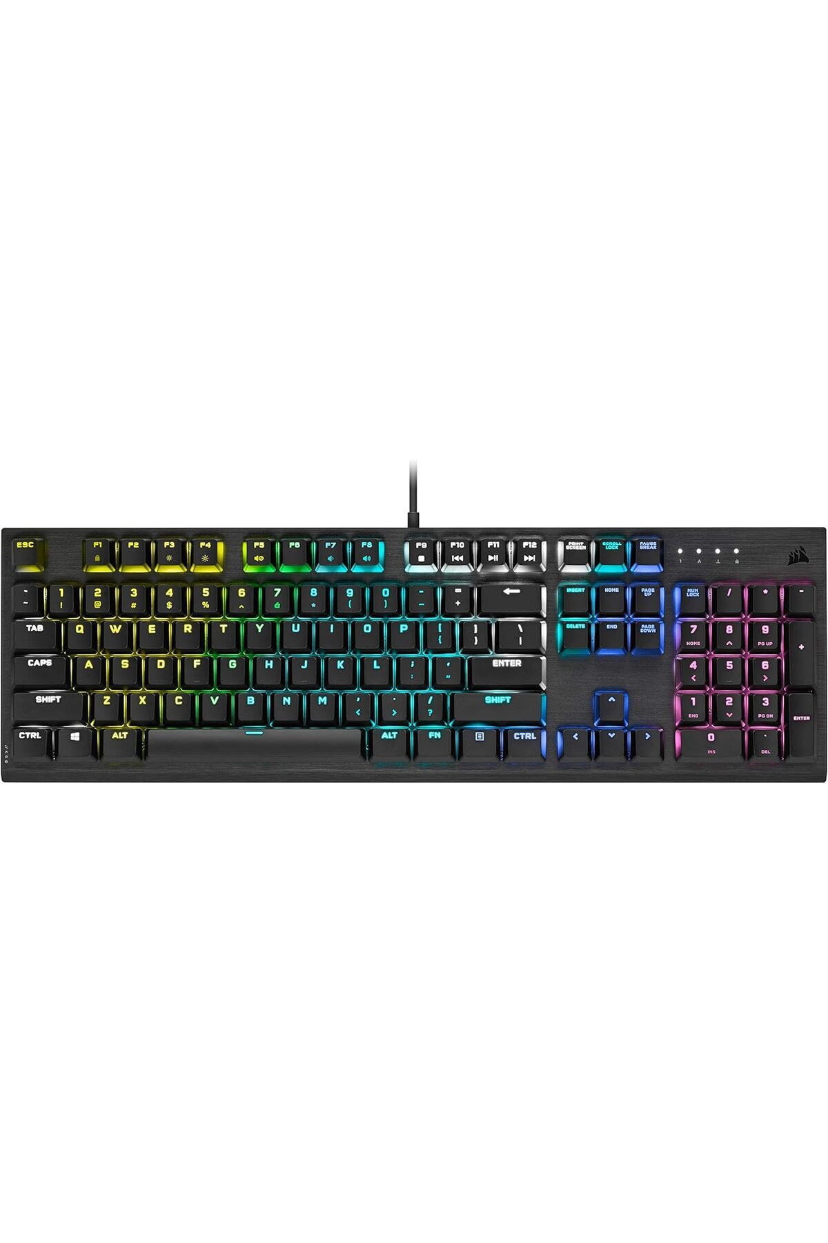 Corsair-لوحة مفاتيح الألعاب الميكانيكية K60 RGB Pro منخفضة الارتفاع - مفاتيح Cherry MX منخفضة الارتفاع، متينة 1
