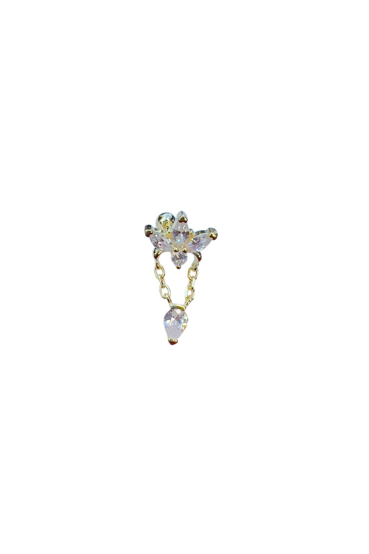 Defne Silver Salantlı Gümüş Piercing