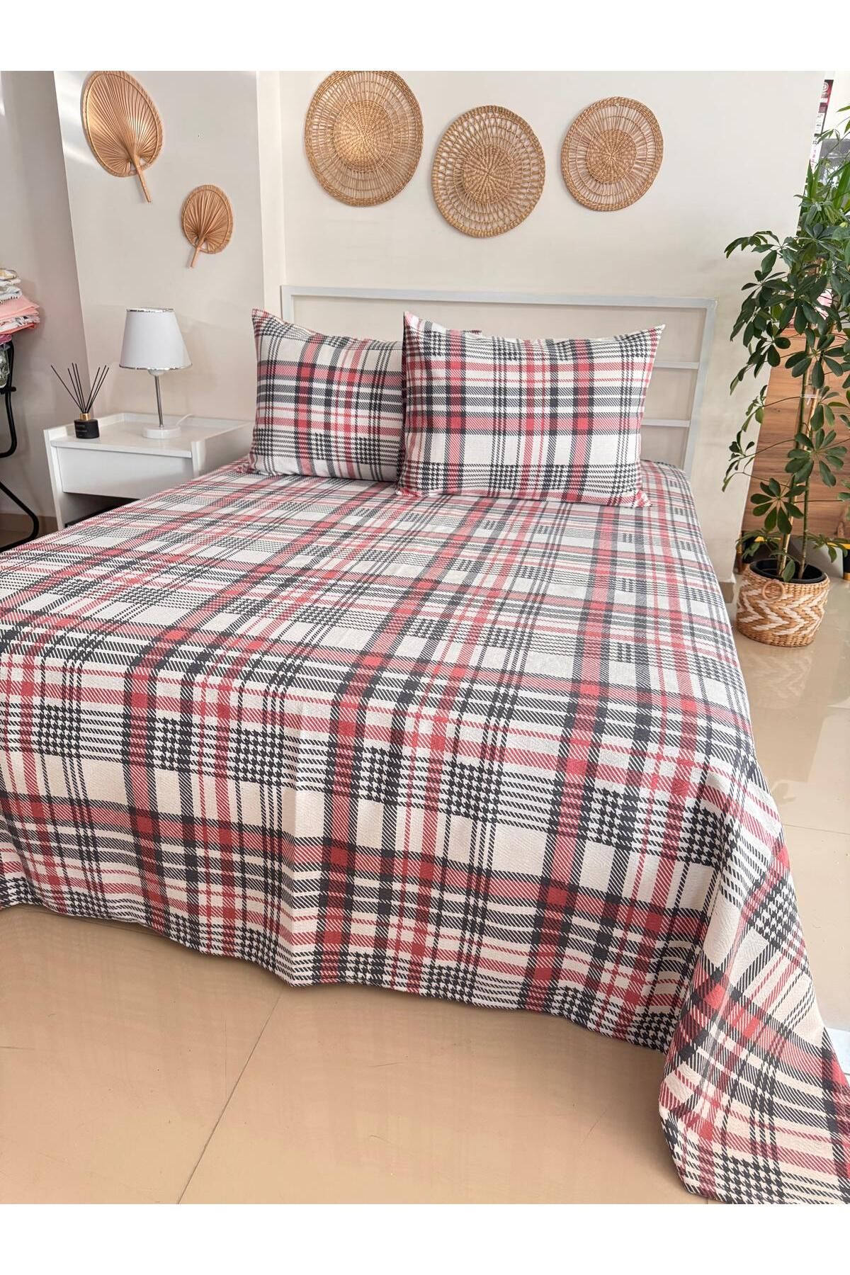 SAHRAN HOME SAHRAN ÇİFT KİŞİLİK PİKE VE 2 ADET YASTIK KILIFI