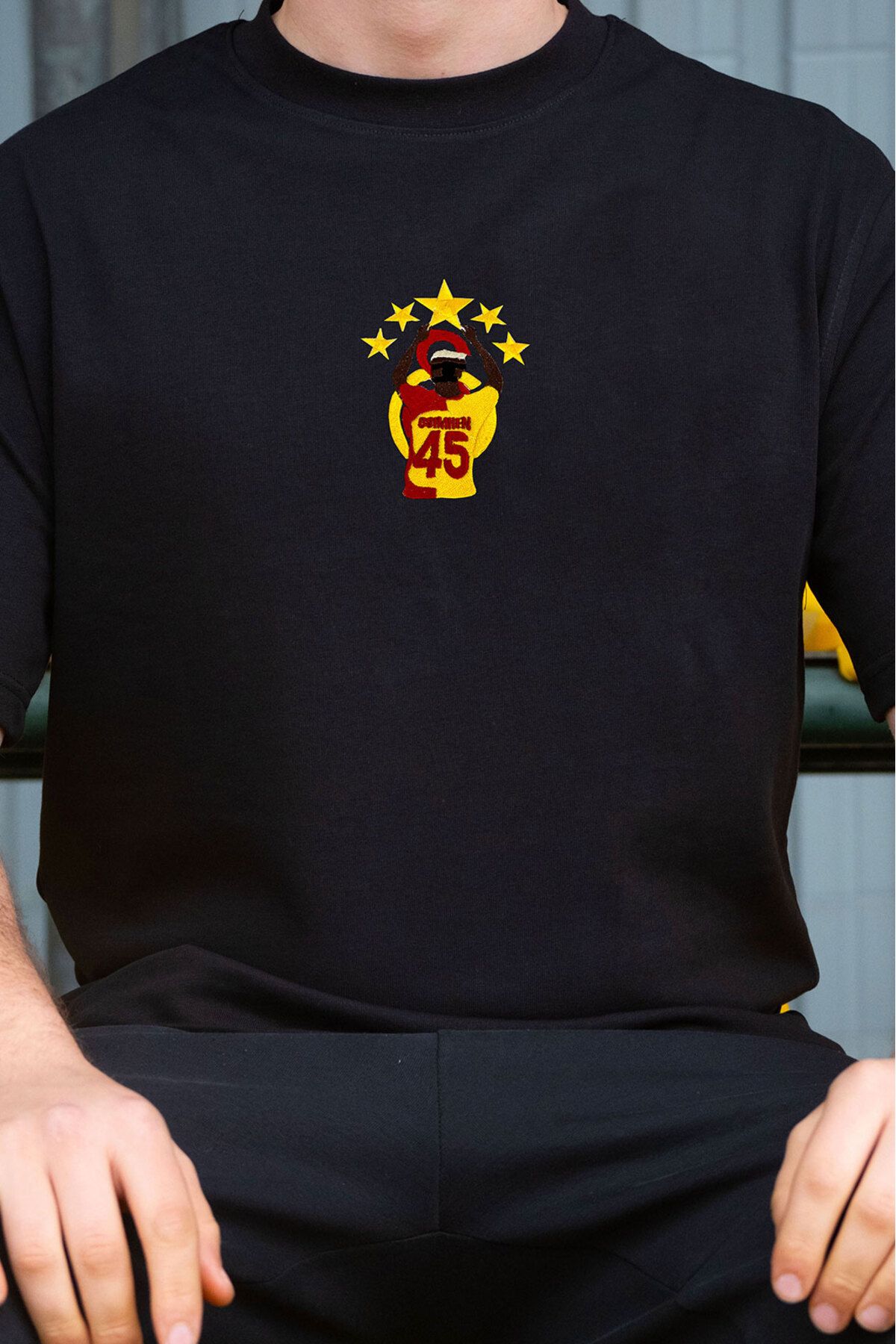 ICONIC FOOTY 5. Yıldızın Mimarı Nakışlı Oversize Tişört