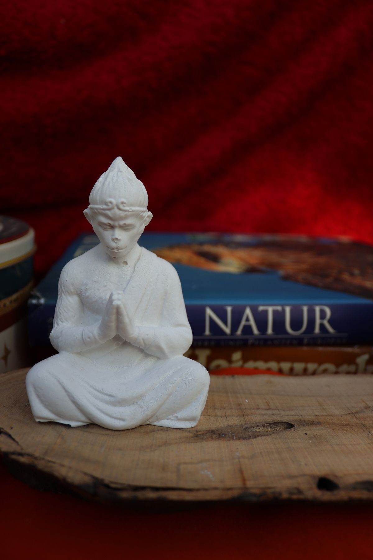 Assa Wood Zen Maymun Dekoratif Biblo Obje Aksesuar Şık Heykel Sağlam/dayanıklı