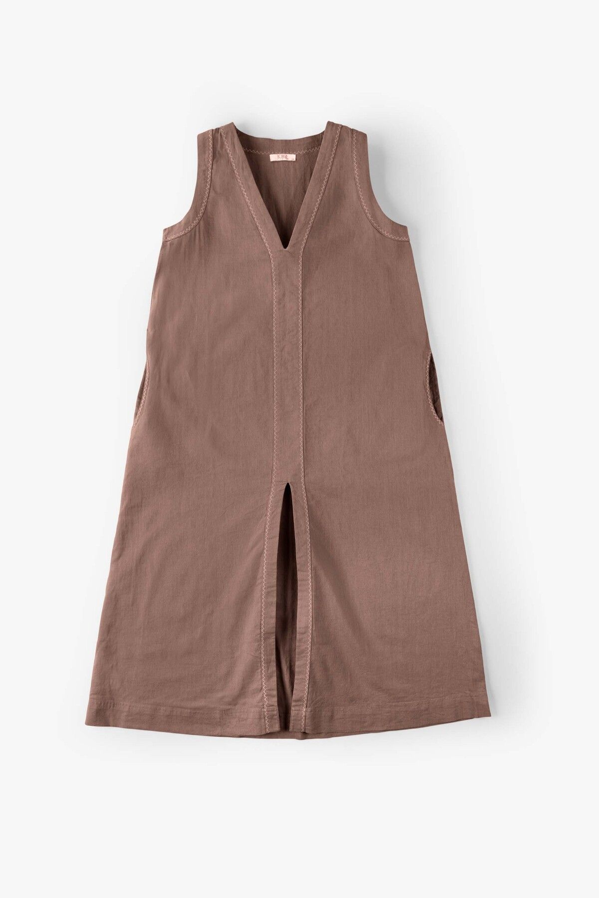 JOJOMIA Nina Keten ve TENCEL™ Uzun Elbise Toprak