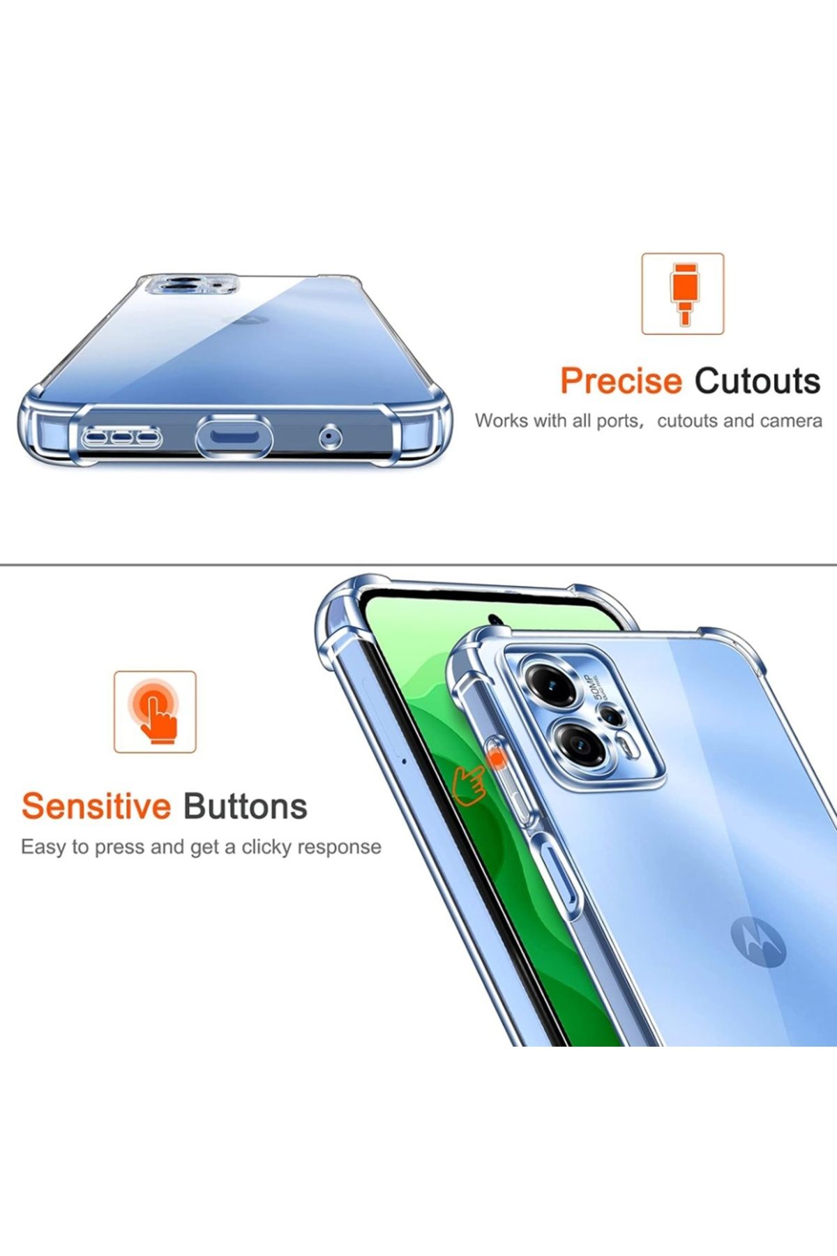 SKYDDAR INNOVATION-Carcasă pentru Honor X9c Smart, rezistentă la șocuri, transparentă, subțire, din silicon, transparentă, set de autocolante 3