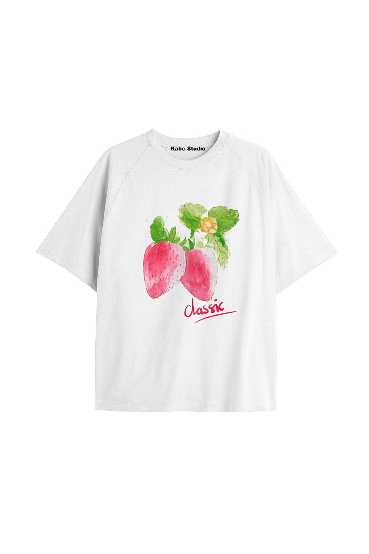 Kalic Studio Y2k vintage Cherry Baskılı Sİyah T-shirt KOD 62