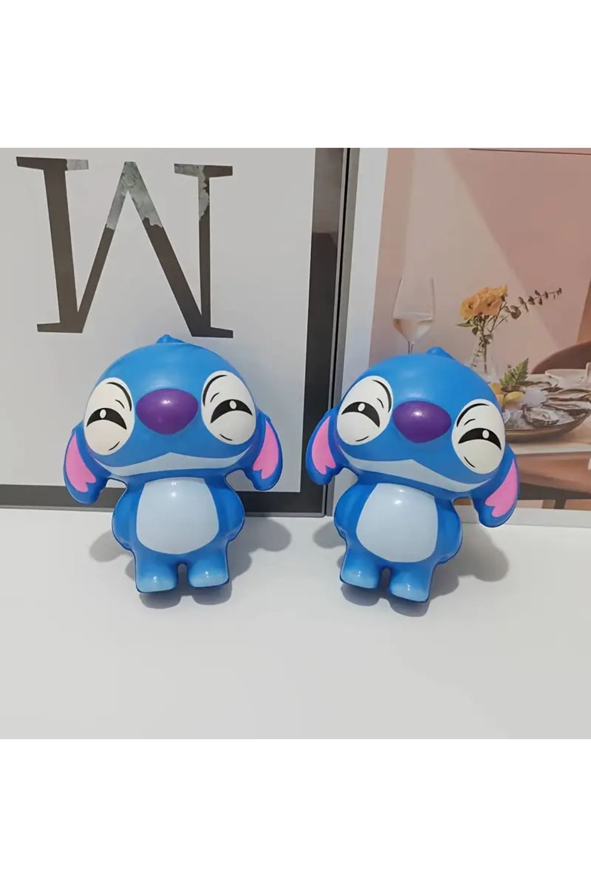 zeynobella 1 adet Stitch Silikon Sevimli Anime Temalı Sukuşi Stitch Squishy Stitch Stres Oyuncak