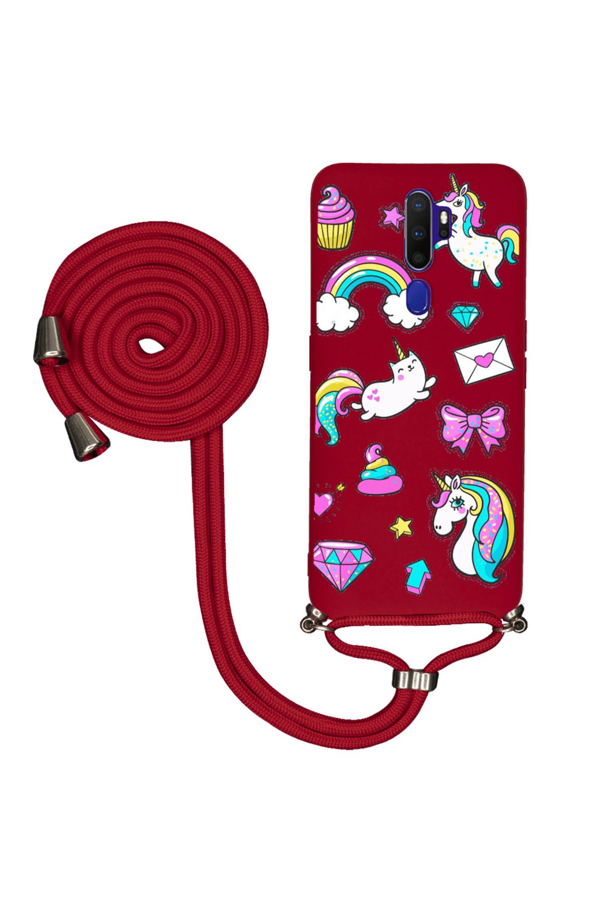 Royaleks Oppo A5 2020 İpli Lansman Kılıf - Unicorns Blank