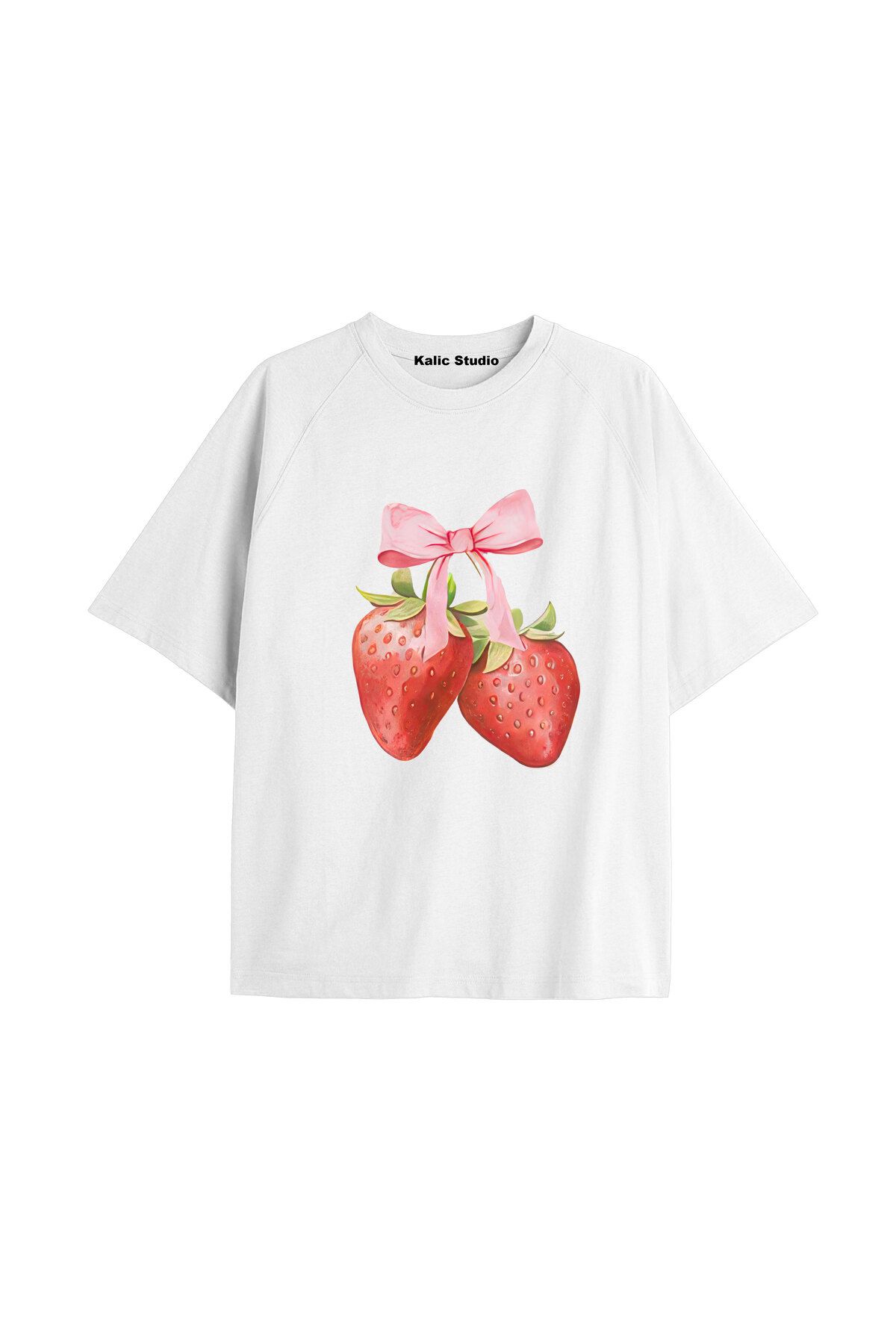 Kalic Studio Y2k vintage Cherry Baskılı Sİyah T-shirt KOD 44