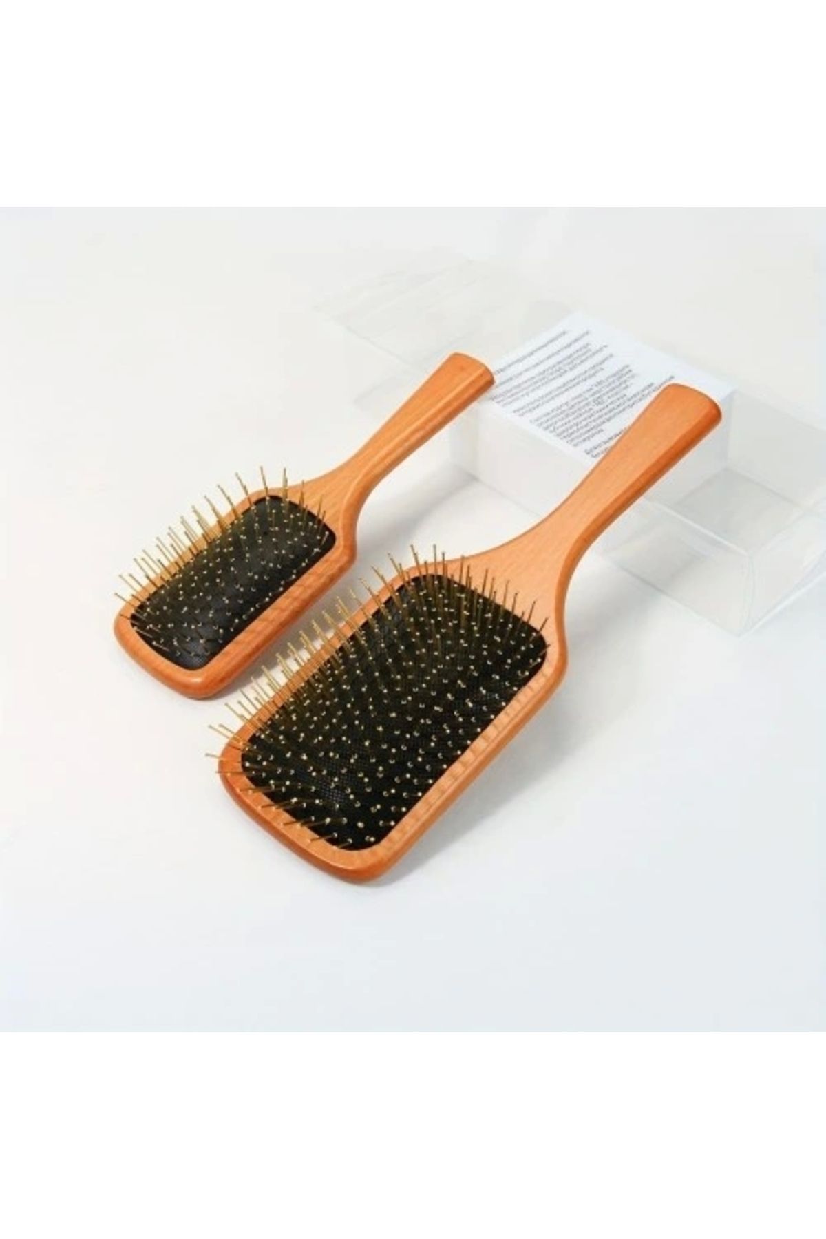 ShopNova Çelik İğne Uçlu Bambu Tarak 25.5cm 12'li Paket