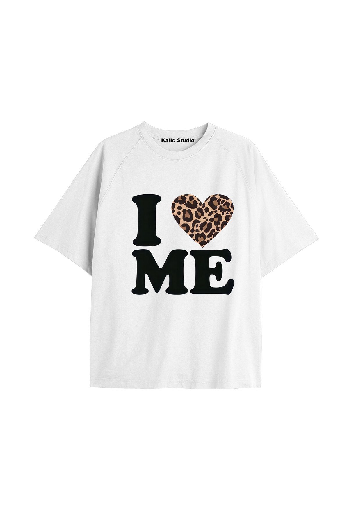 Kalic Studio Y2k vintage Leopar Baskılı Sİyah T-shirt KOD 110