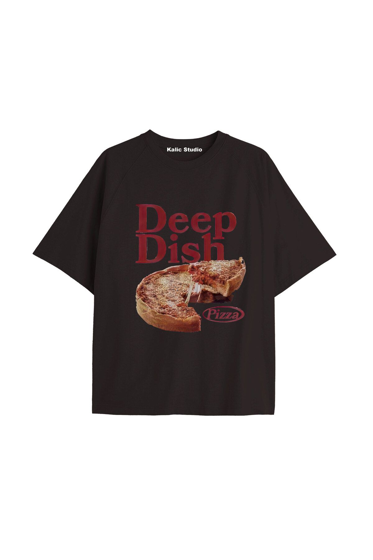 Kalic Studio Y2k vintage Pickles Baskılı Sİyah T-shirt KOD 227