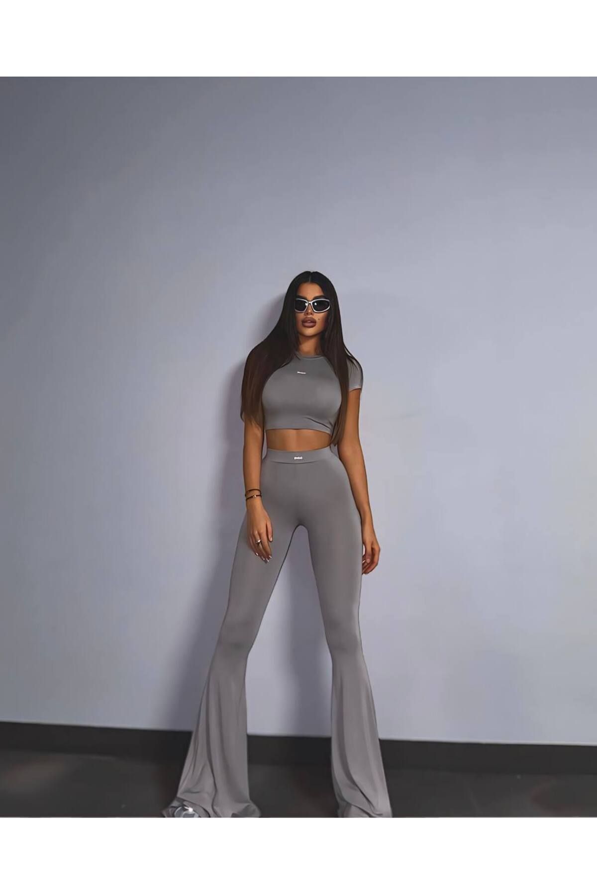 NEOWISE Kadın Fashion Crop ve İspanyol Pacaça Tayt Takım