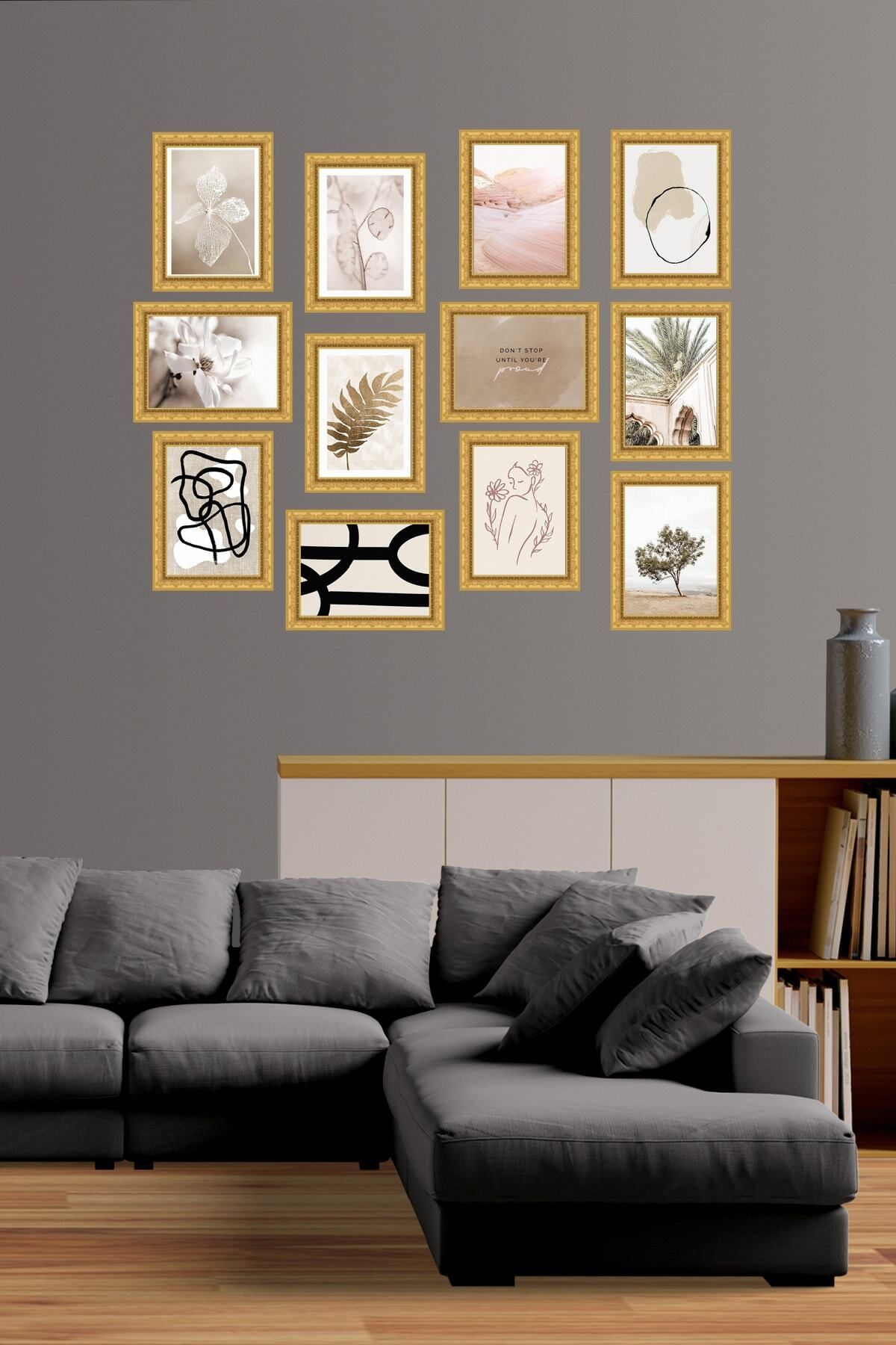 Pi Dekorasyon Modern Style 12 Parçalı Mdf Tablo Mck077
