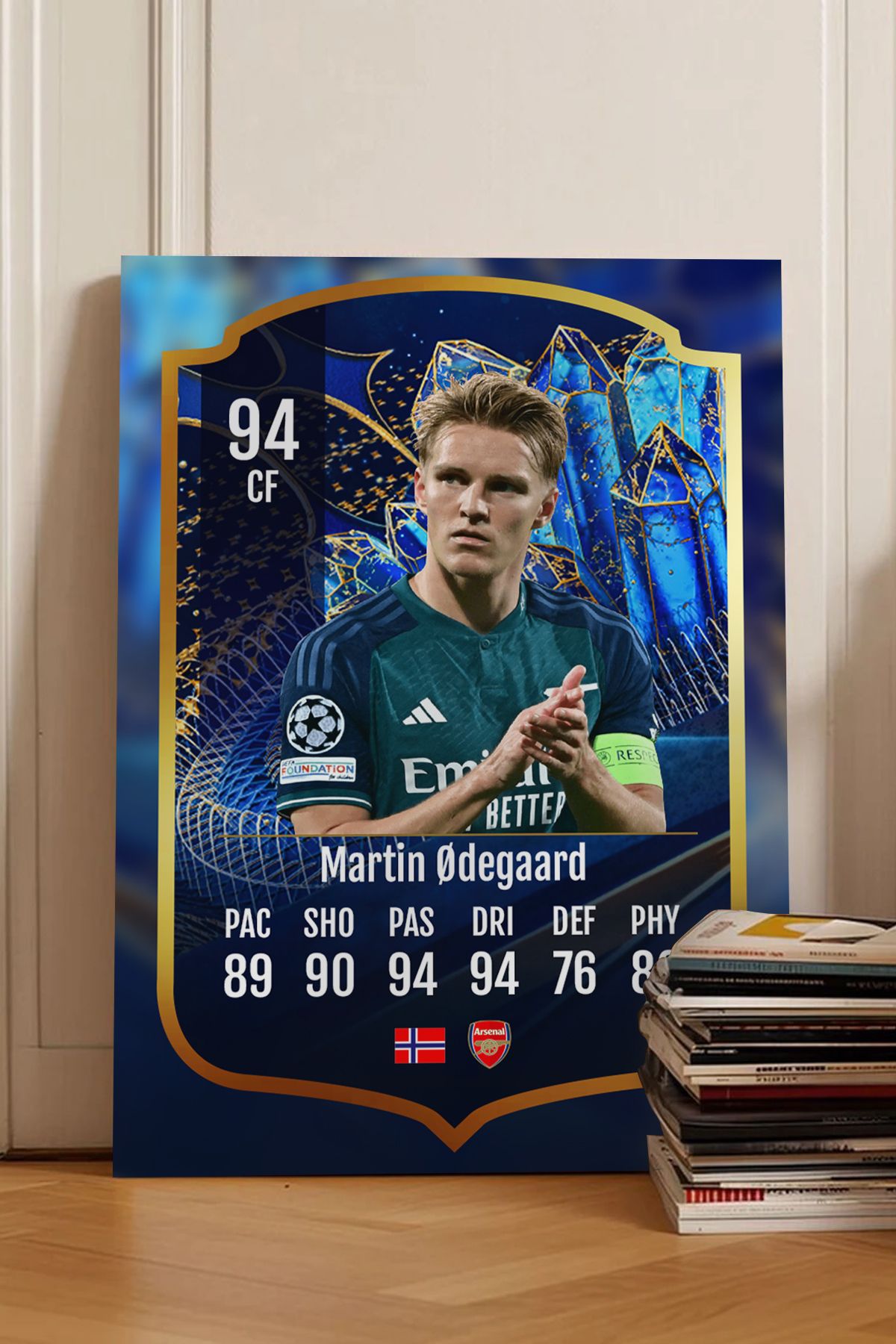 Pi Dekorasyon Futbolcu Fut Card mdf tablo serisi seti