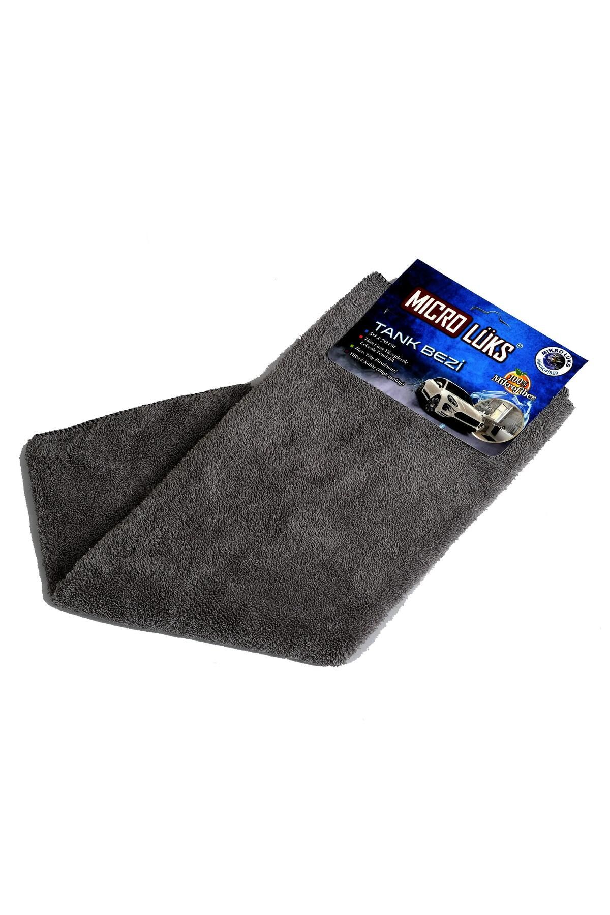 mikrolux Mikro Lüx Mikrofiber Tank Bezi 50x70 Cm Süper Emici Kalın Havlu Oto Kurulama ve Temizlik Bezi 1 Ad.