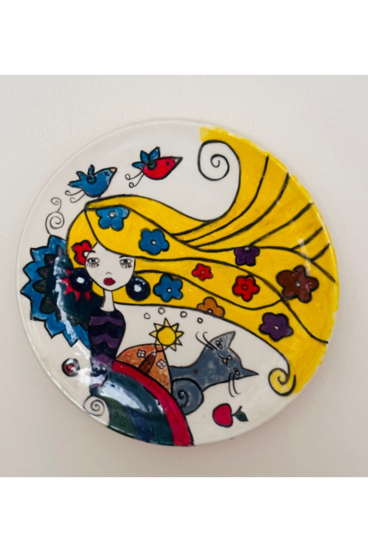 Kumsal Hobi Sanat Dekoratif Tasarım Seramik Tabak