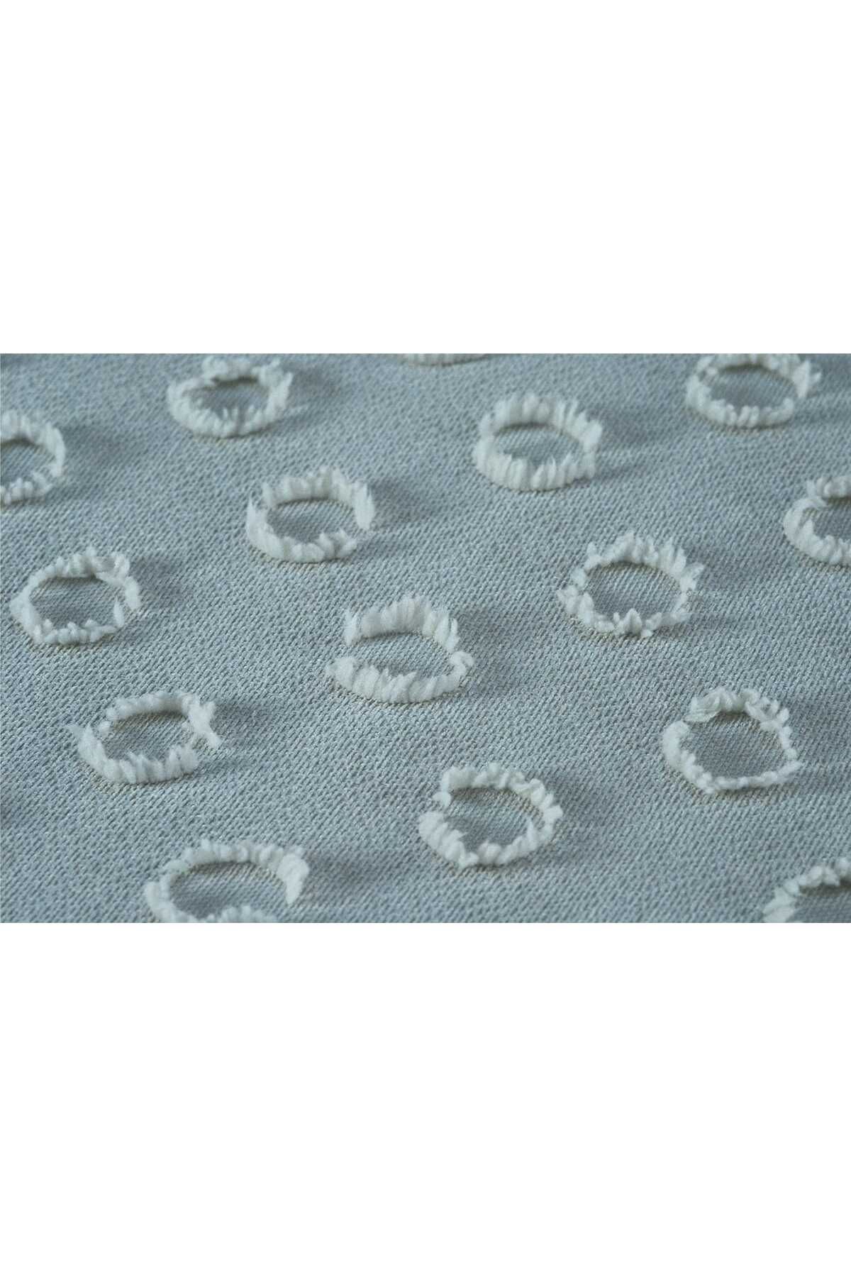 d'niss home touch of nature in your home-Pompom Patterned 2 Piece Single Bedspread 2