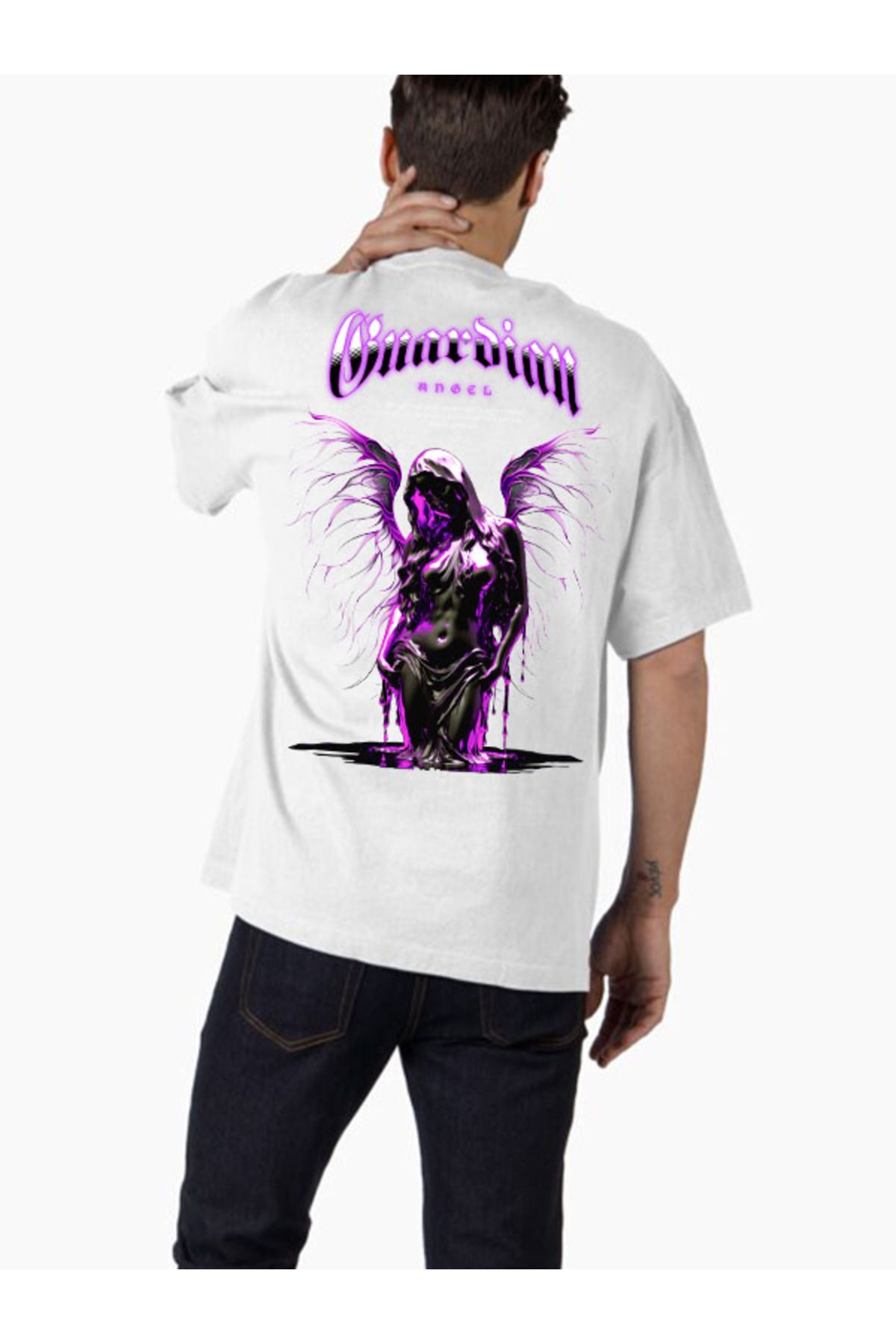 COMVİCHO Unisex streetwear17 Tasarım Baskılı Oversize T-Shirt