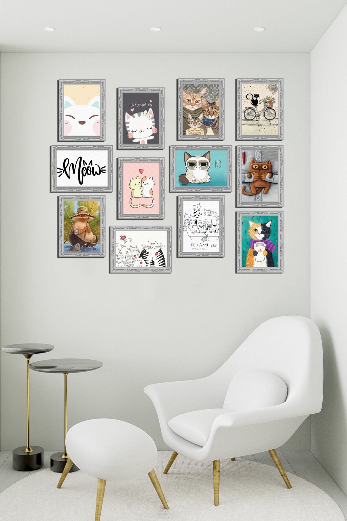 Pi Dekorasyon Modern Style 12 Parçalı Mdf Tablo Mck088