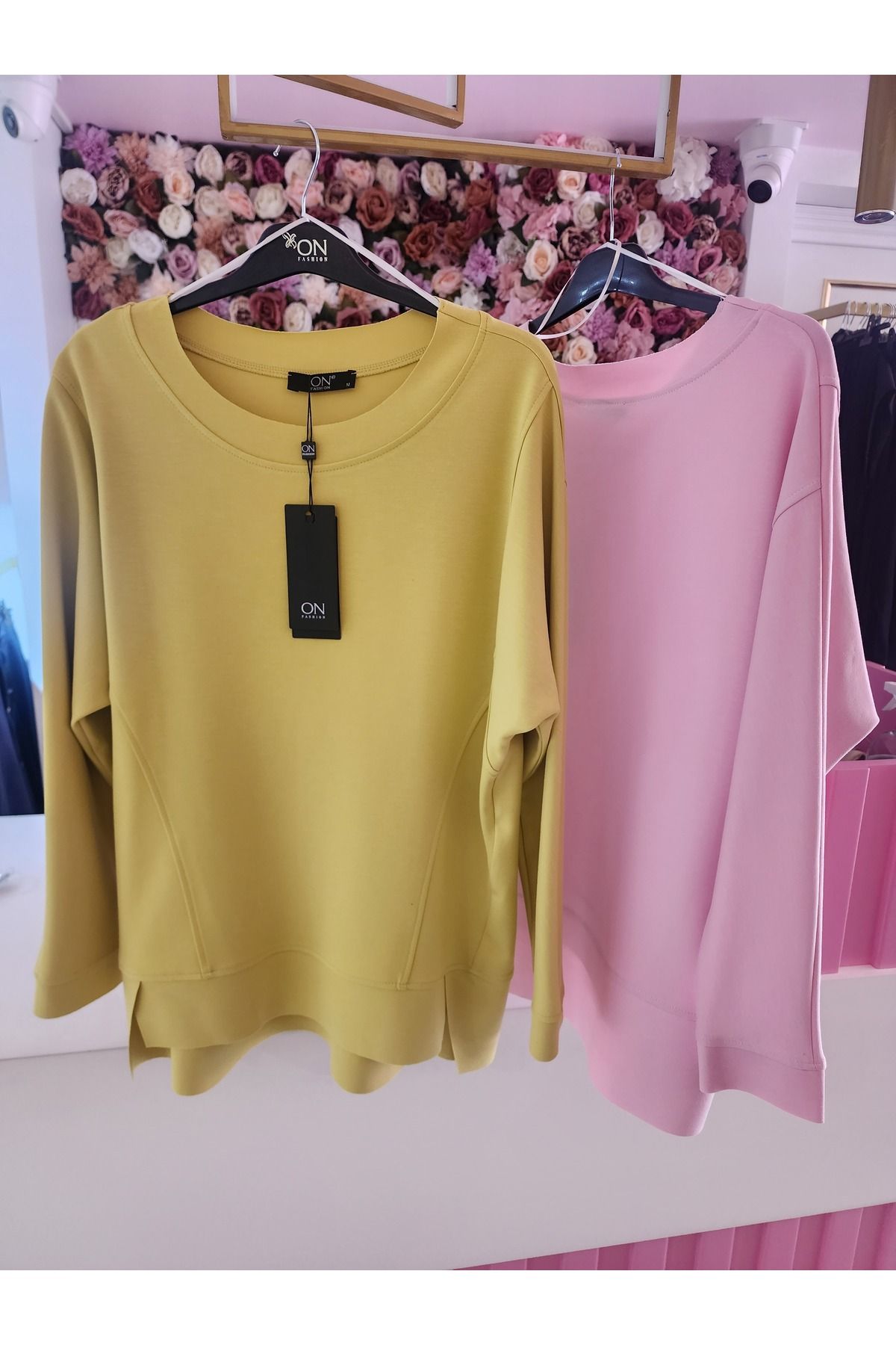 On Fashion fıstık yeşili kadın bluz