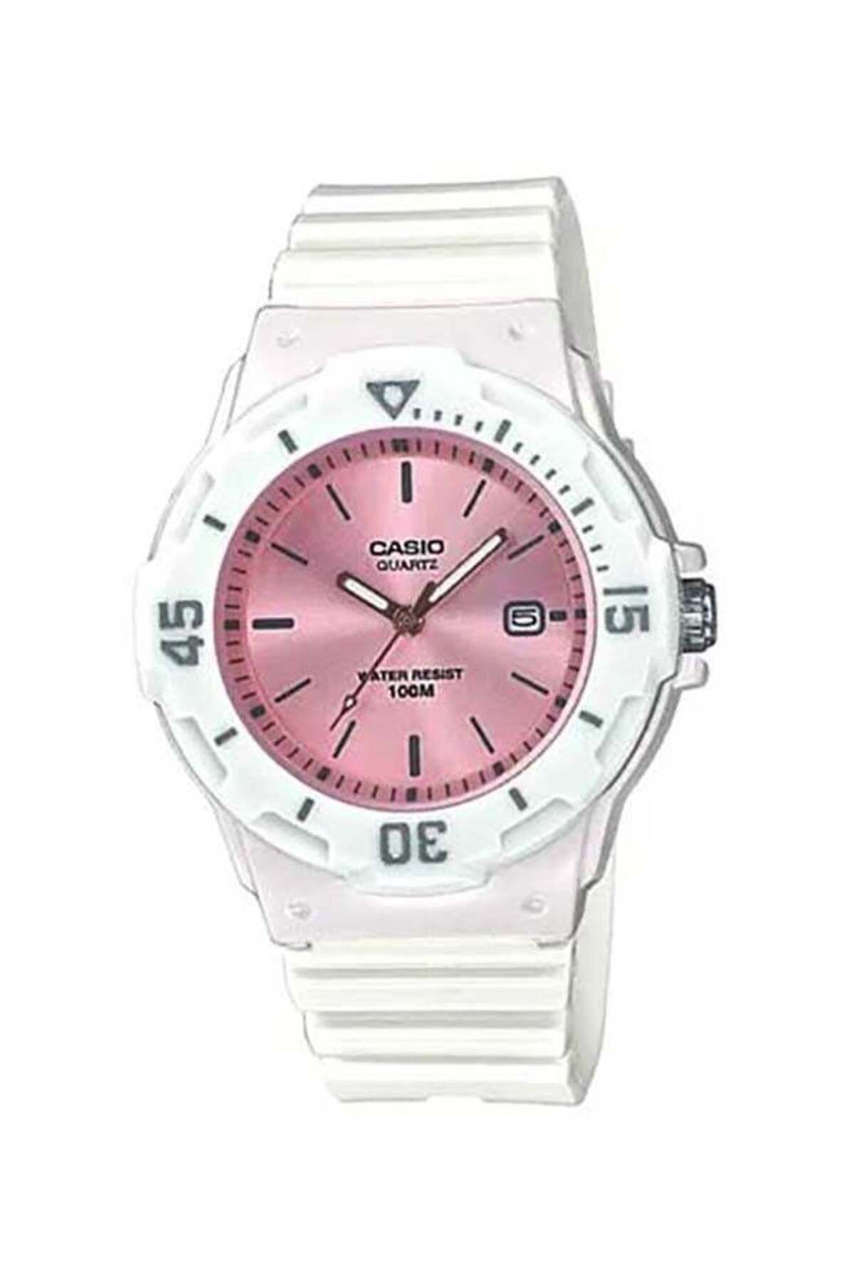 Casio-Women's Water Resistant Analog Watch LRW-200H-4E3VDF White 1