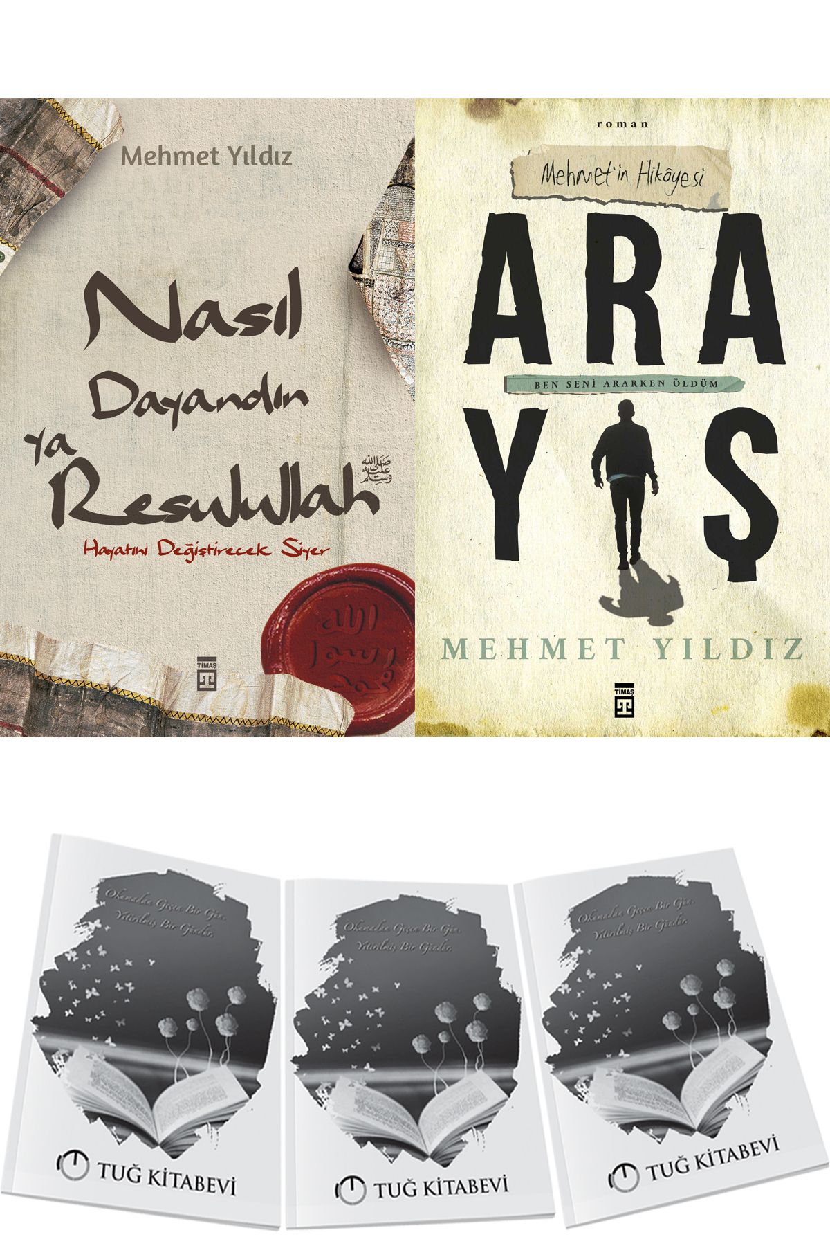 Timaş Yayınları Nasıl Dayandın Ya Rasulullah ve Arayış 2li Set Mehmet Yıldız + Hediyeli