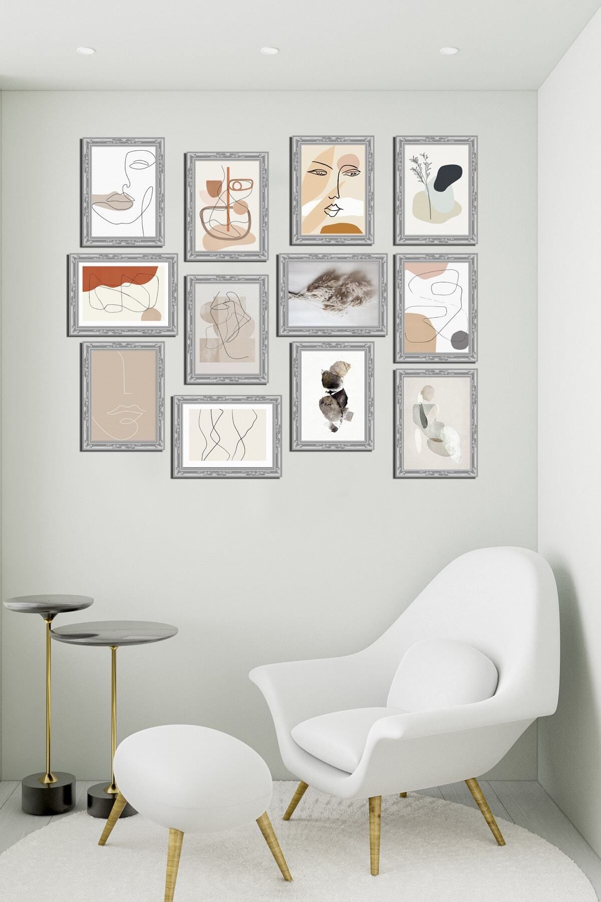 Pi Dekorasyon Modern Style 12 Parçalı Mdf Tablo Mck096
