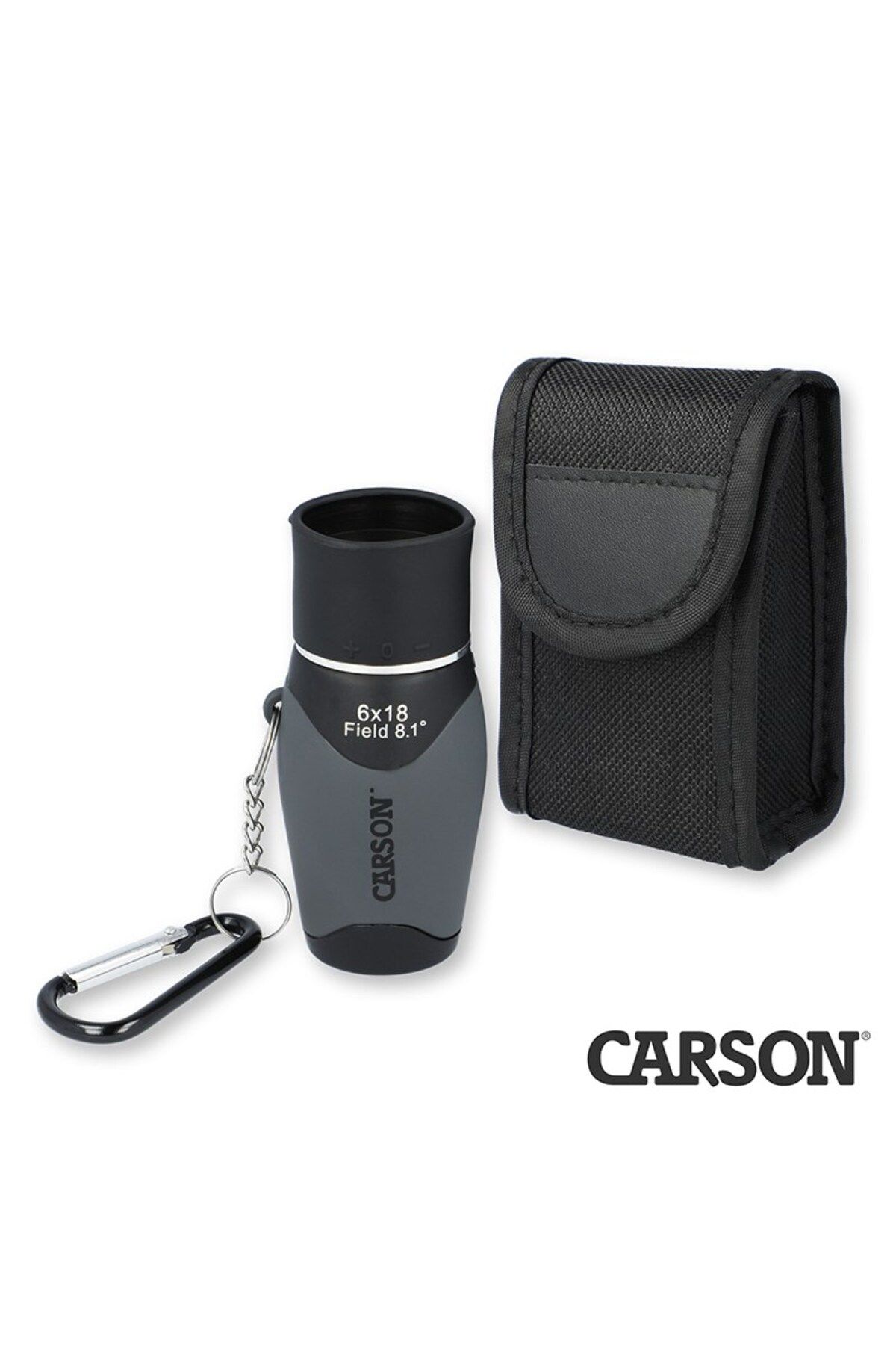 Carson MM-618 MiniMight™ 6x18mm Kompakt Cep Tipi Monoküler Dürbün (Karabina Klipsli)