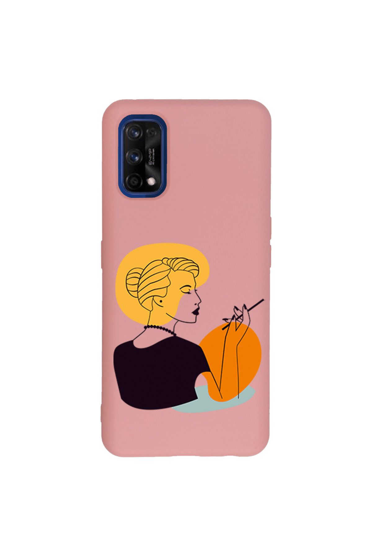 Royaleks Realme 7 Pro Lansman Kılıf - Art Woman 2