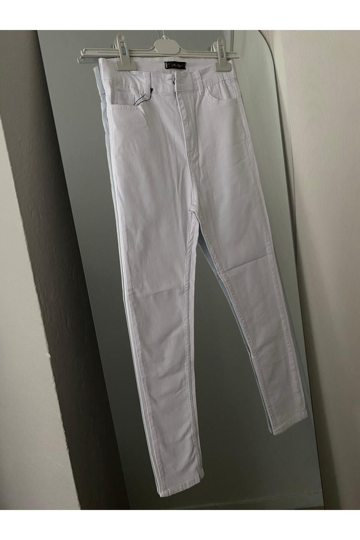 ZA STORE Yüksek Bel Klasik Skinny Jean Pantolon