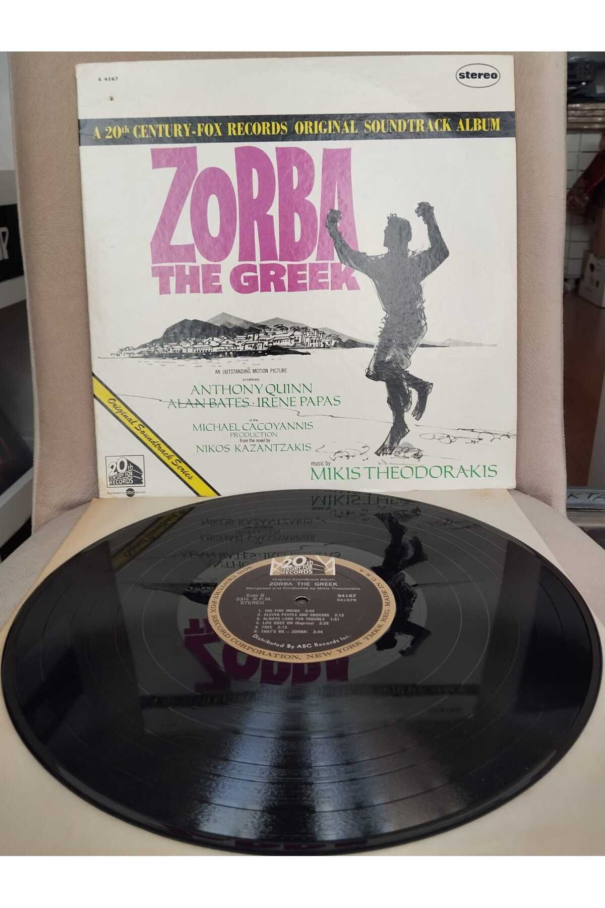 Plakperest ZORBA - Mikis Theodorakis (Soundtrack) - 1966 USA Basım - 33 lük LP Plak Albüm-2.El