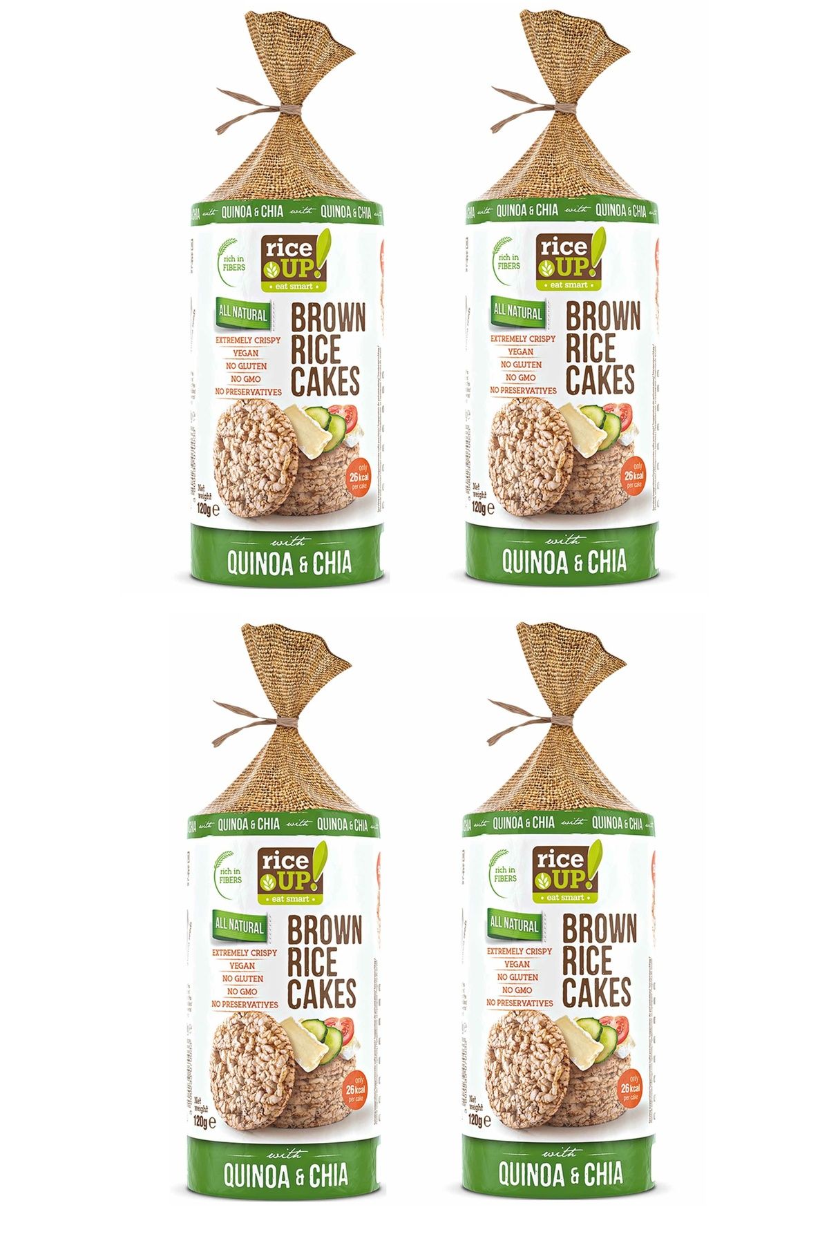 Rice Up 4 Adet Glutensiz Quinoa ve Chia'lı Pirinç Patlağı 120g