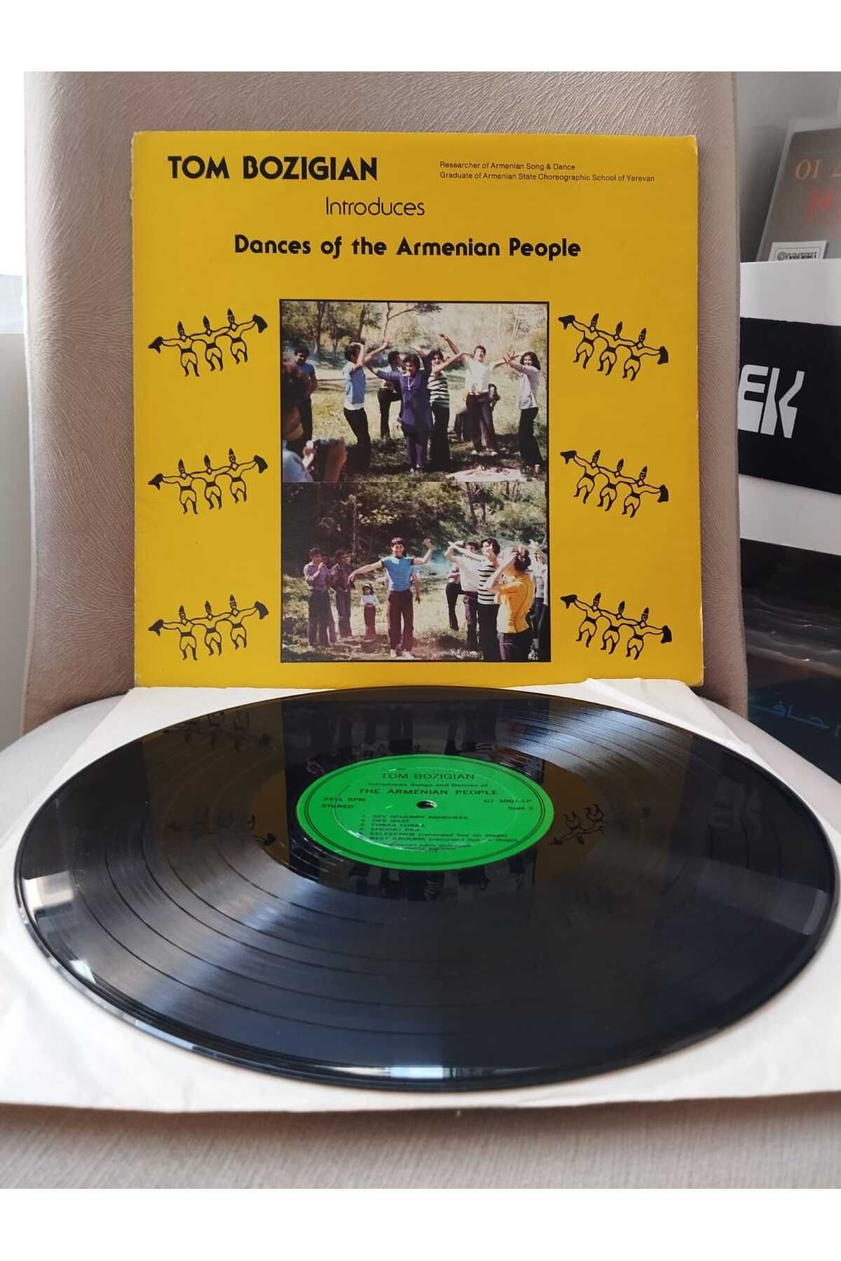 Plakperest Tom Bozigian – Introduces Dances Of The Armenian People - 1975 Amerika Basım - Lp Plak Albüm-2.EL