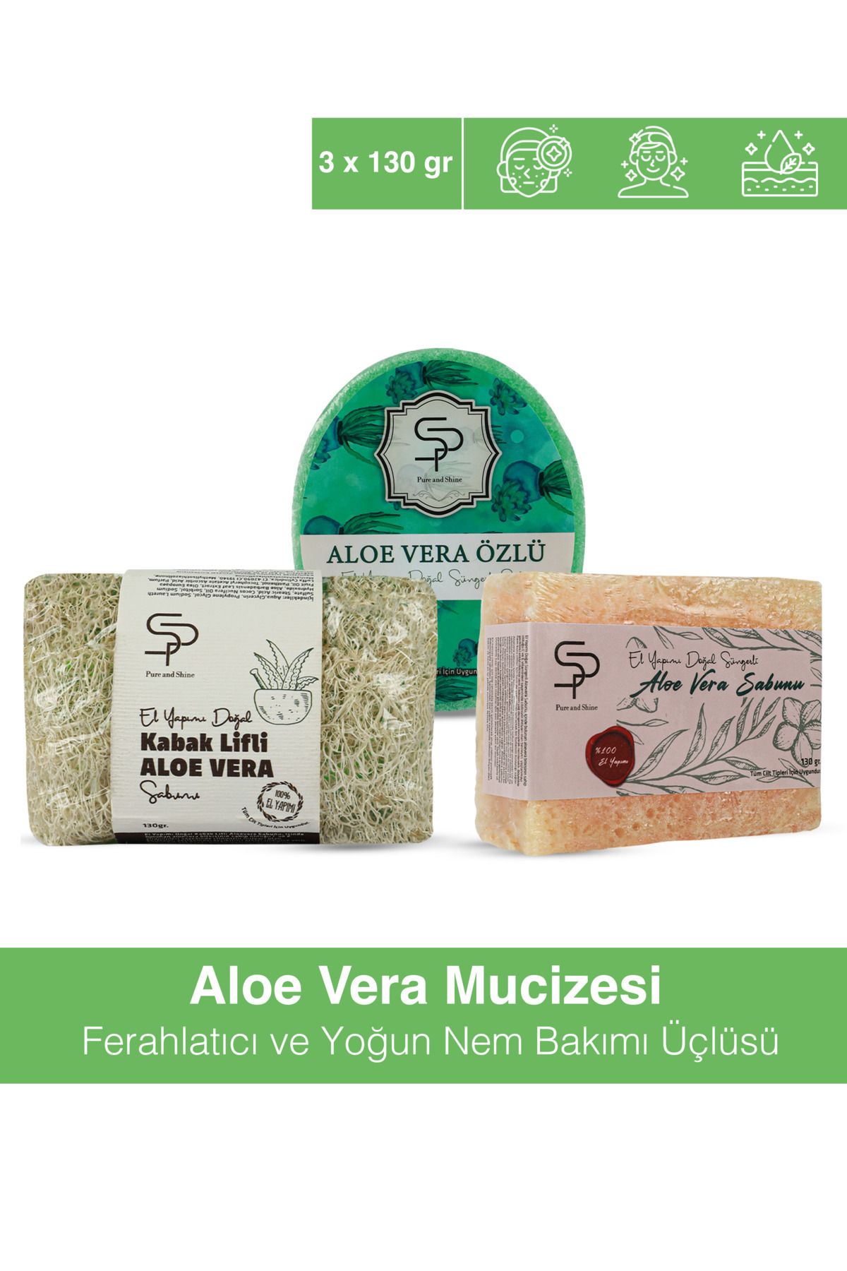 Pure and Shine A Shining Body & Soul Aloe Vera Mucizesi – Ferahlatıcı ve Yoğun Nem Bakımı Üçlüsü