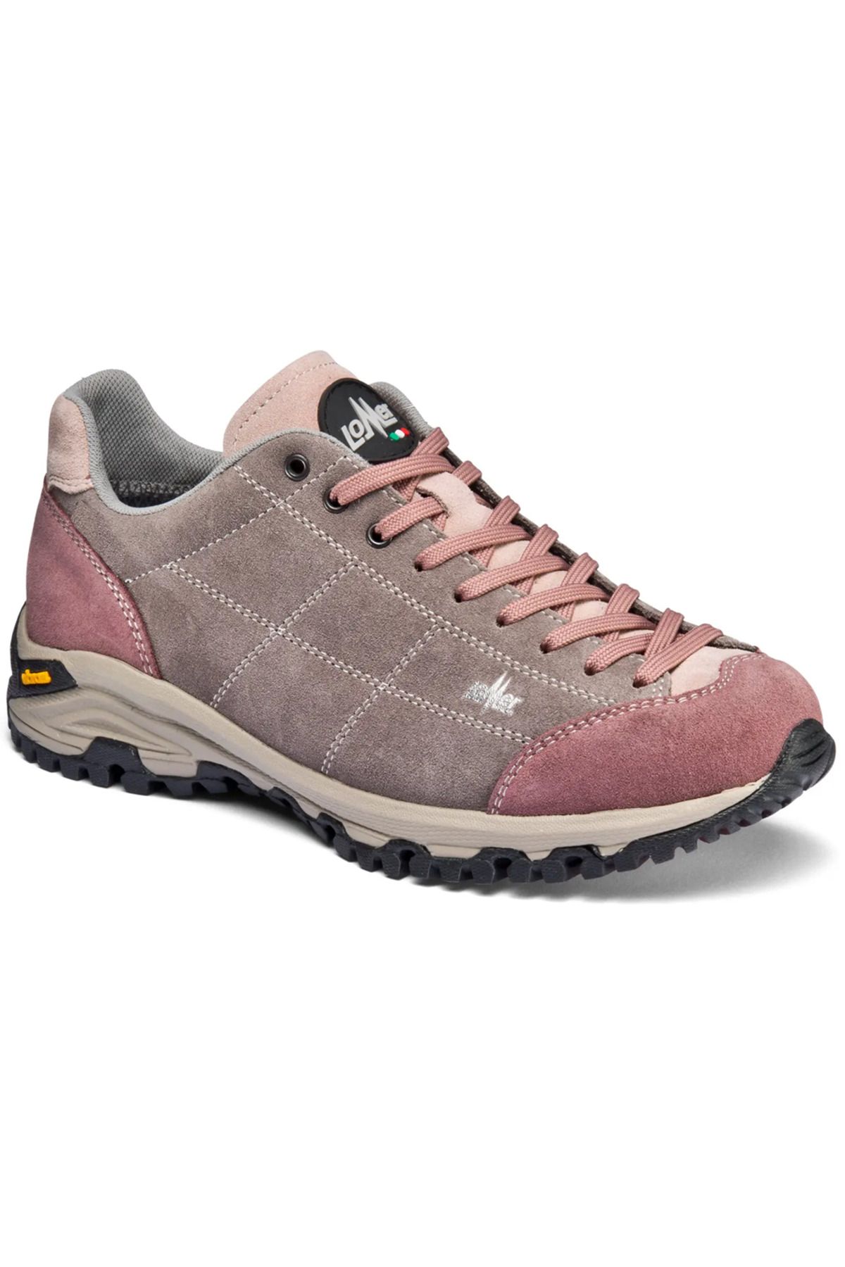 Lomer Italy Maipos Suede Vibram Süet Deri Kadın Ayakkabı Brownrose Quarz
