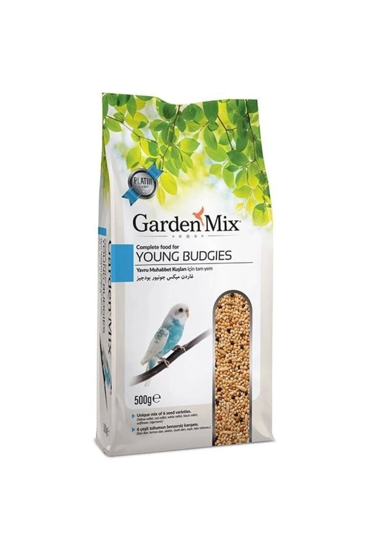 ShopNova Garden Mix Platin Yavru Muhabbet Kuş Yemi 500 Gr