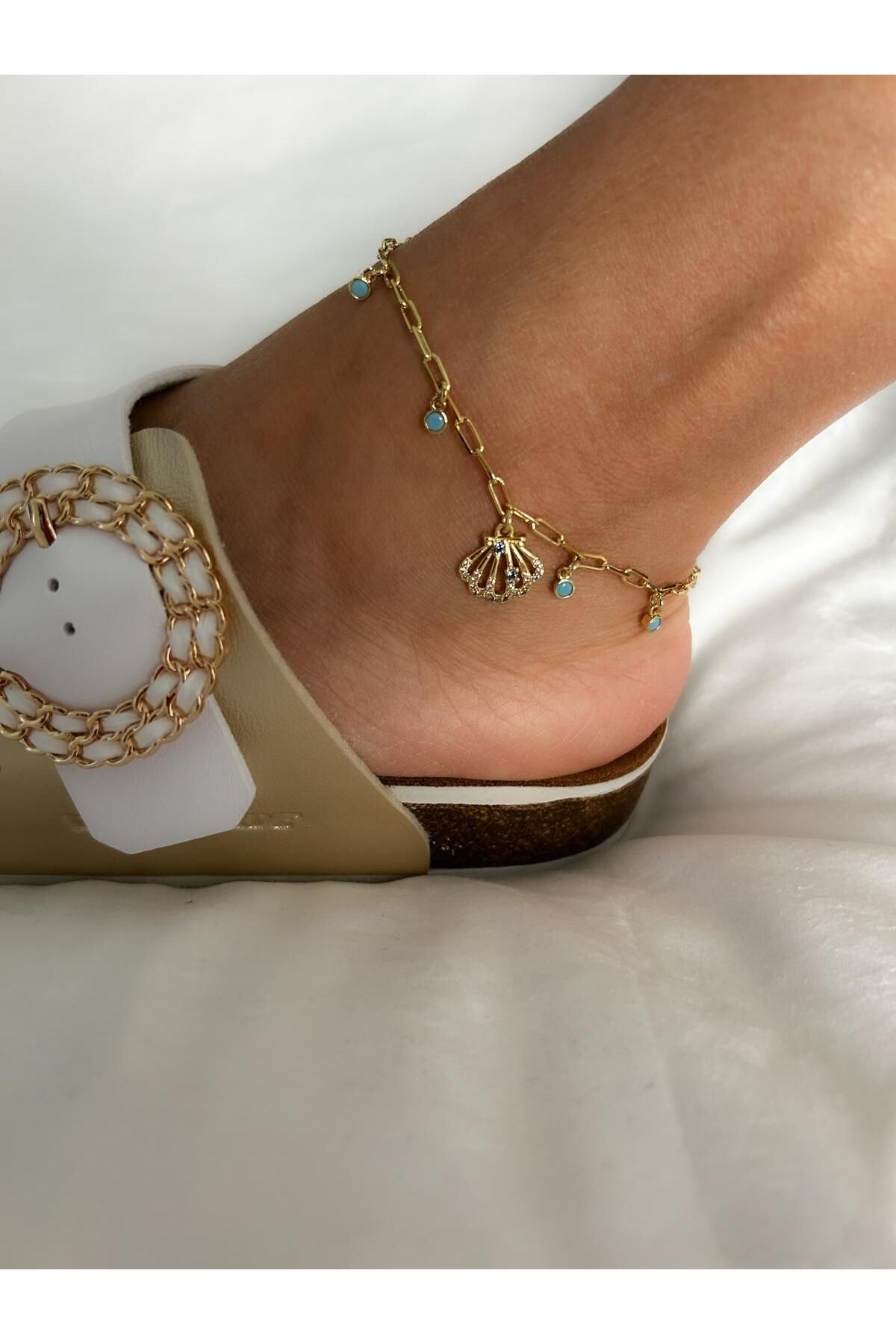 Bennu Design Jewelry Çelik Halhal Sallantılı