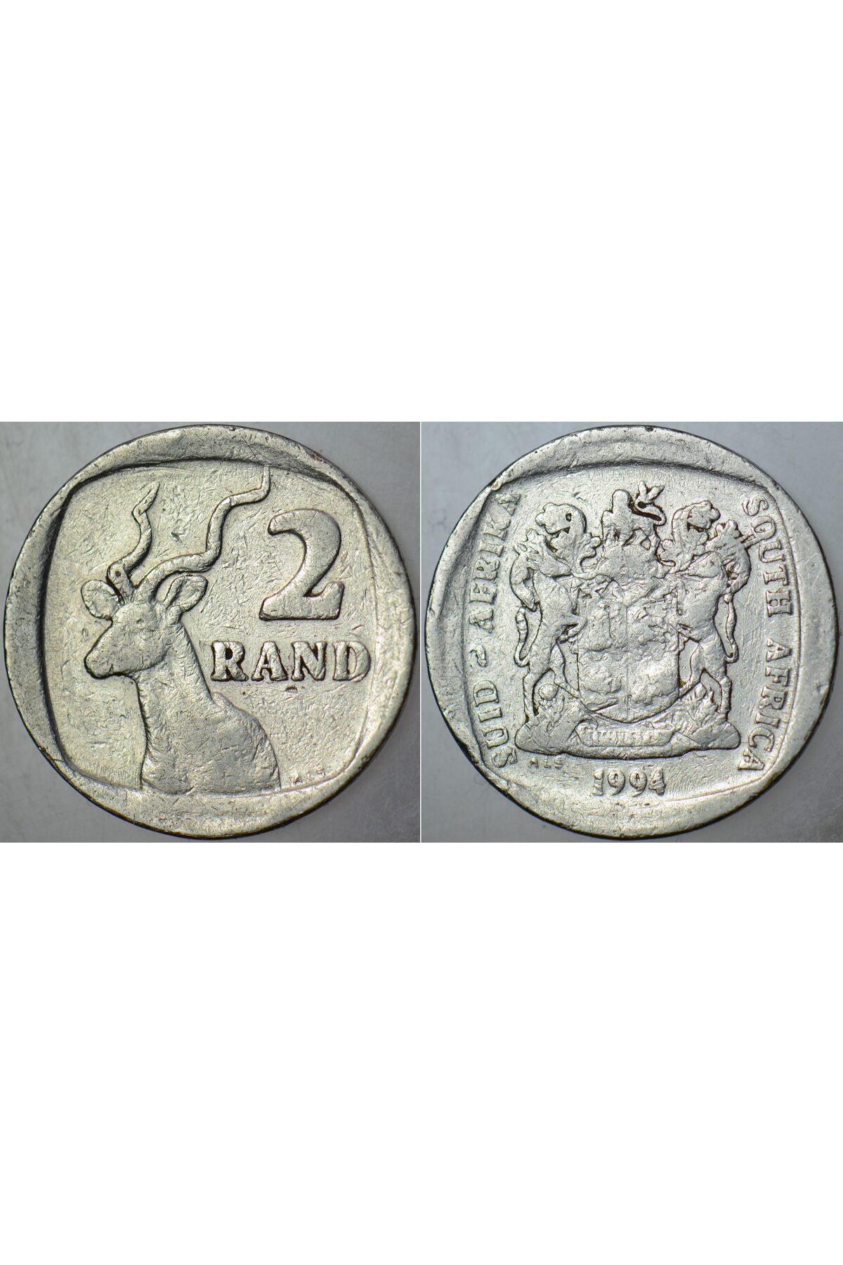 Banknoting GÜNEY AFRİKA CUMHURİYETİ 2 RAND 1994.
