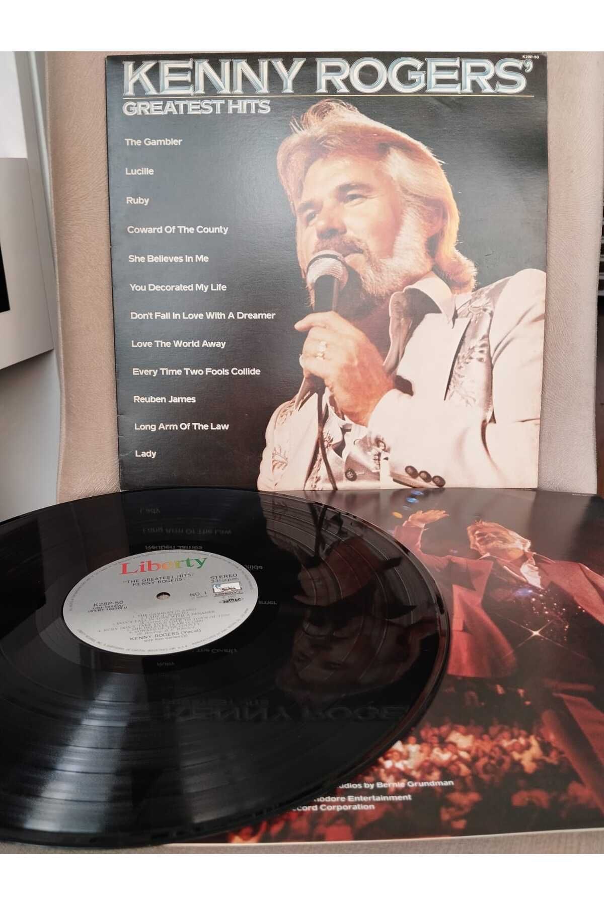 Plakperest Kenny Rogers – Greatest Hits - 1980 Japonya Basım Albüm - 33 lük LP Plak-2.EL