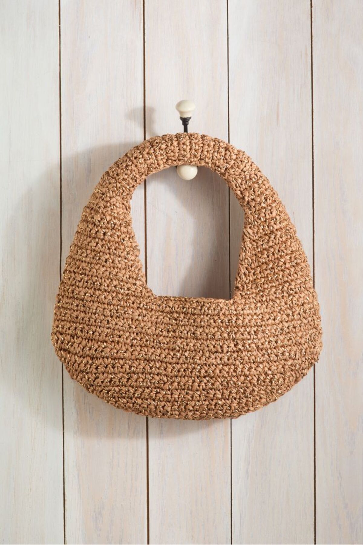 Talinhandmade Hasır Yumurta El Çantası