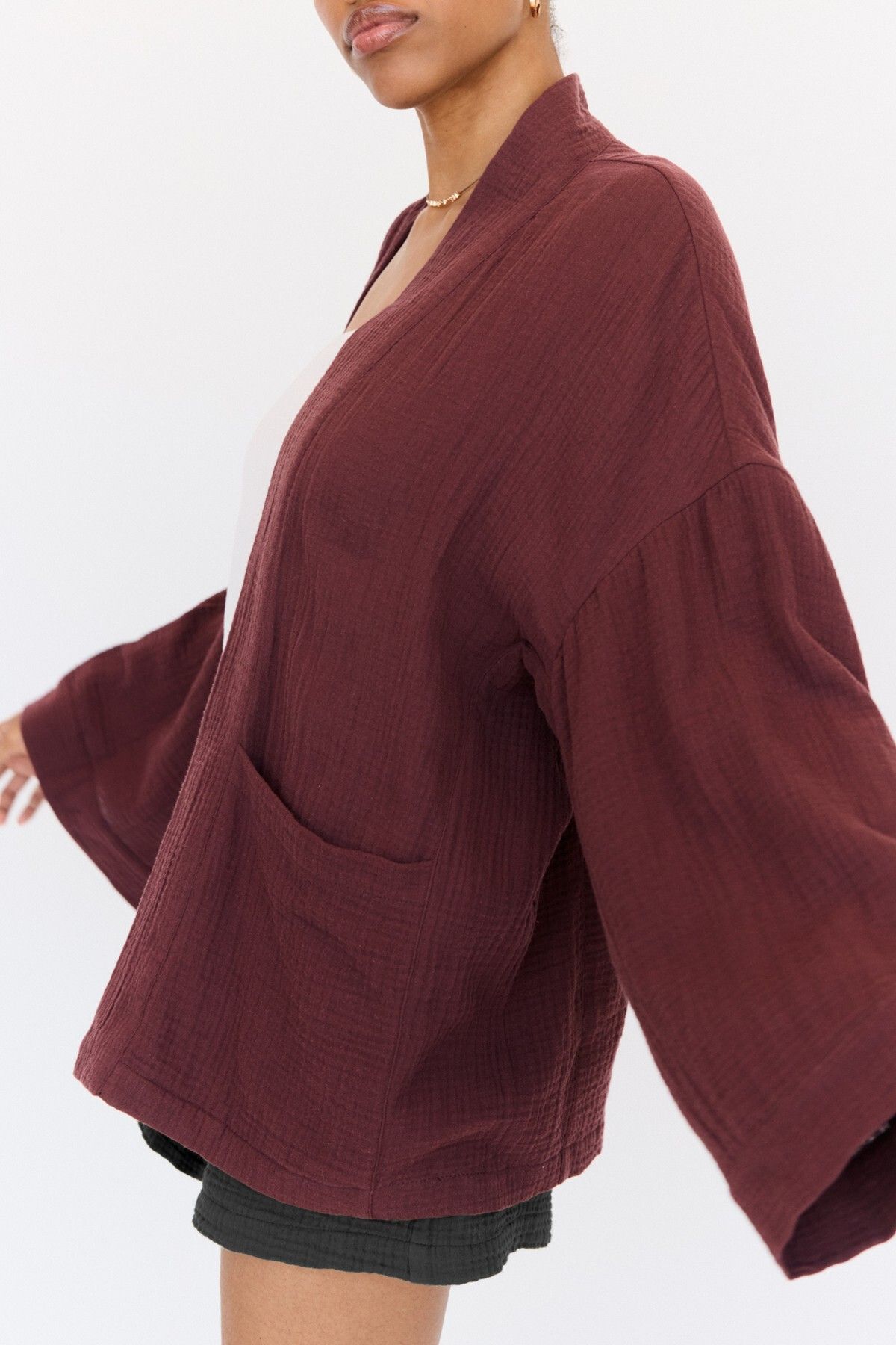 Pull & Bear-Flowing kimono jacket 6