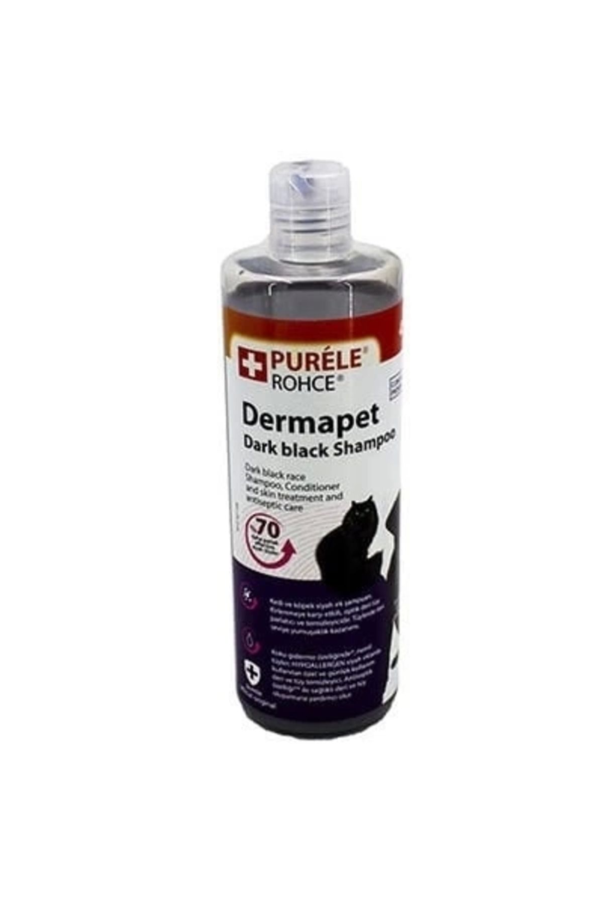 ShopNova Purele Dermapet Dermatolojik Siyah Kedi ve Köpek Şampuanı 450 Ml