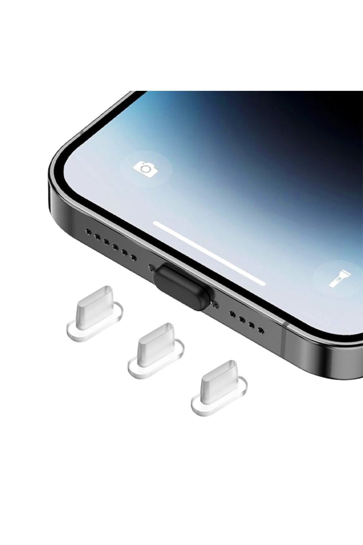 Optim Solution-Set 3 dopuri anti-praf din silicon pentru port tip C 3