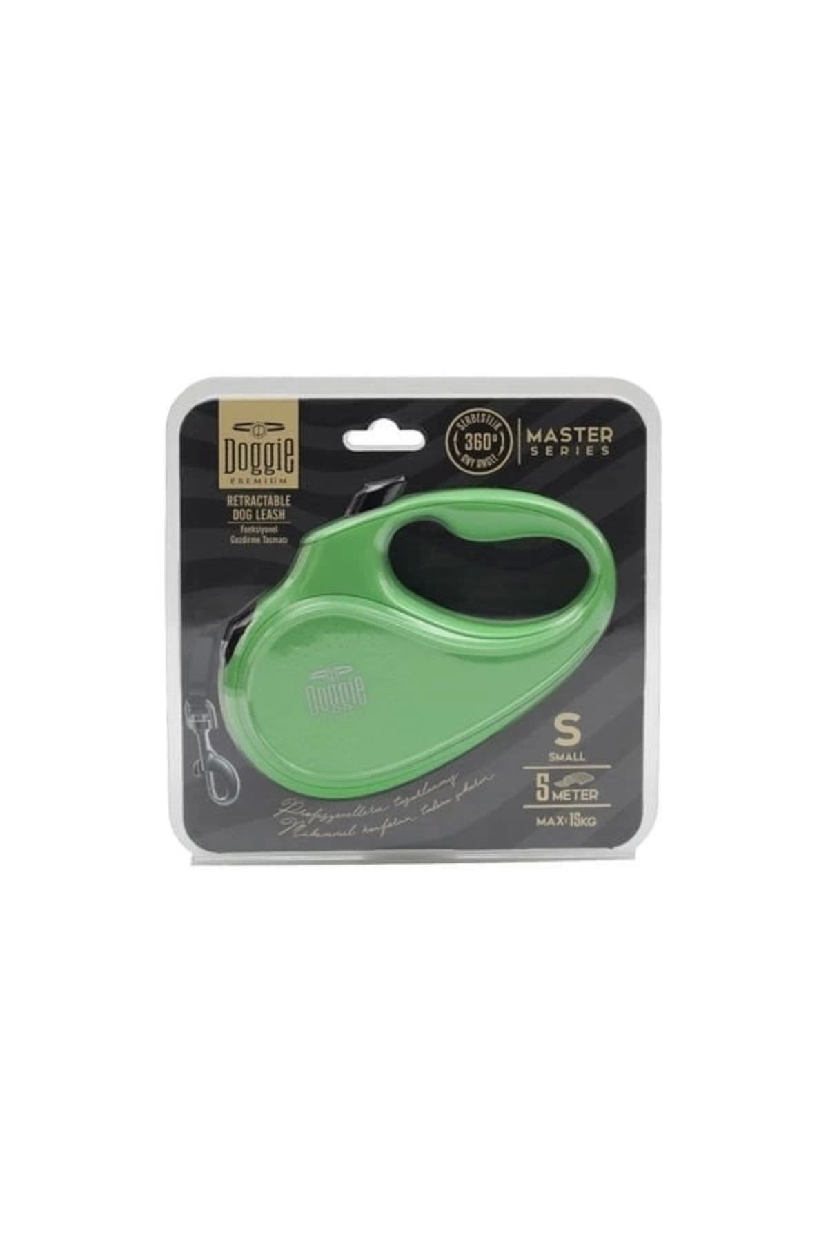 ShopNova Doggie Master Otomatik Köpek Uzatma Tasması Small Yeşil 15 Kg 5 Mt